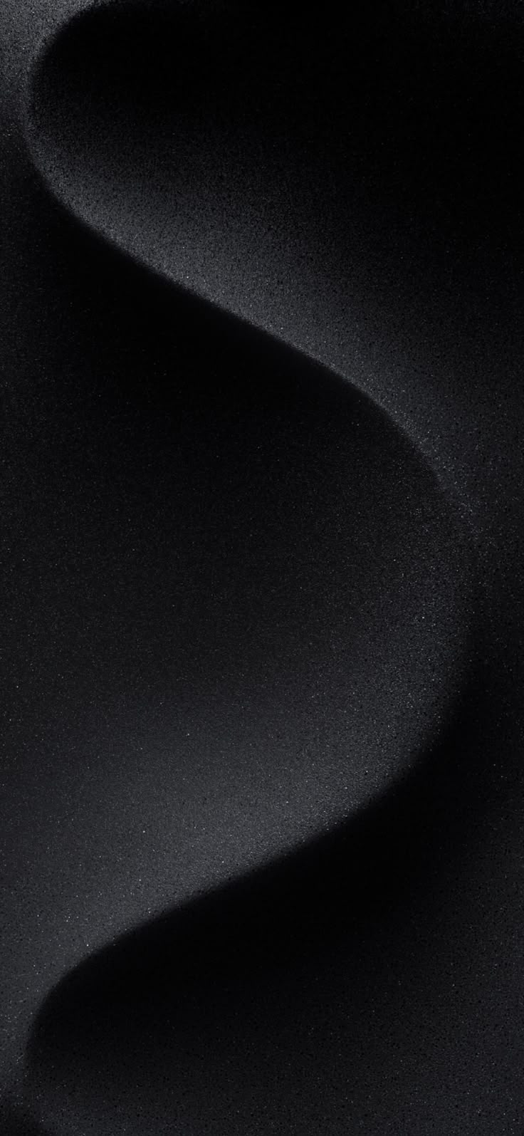 iPhone iOS Dark Flowing Curves 4K Wallpaper