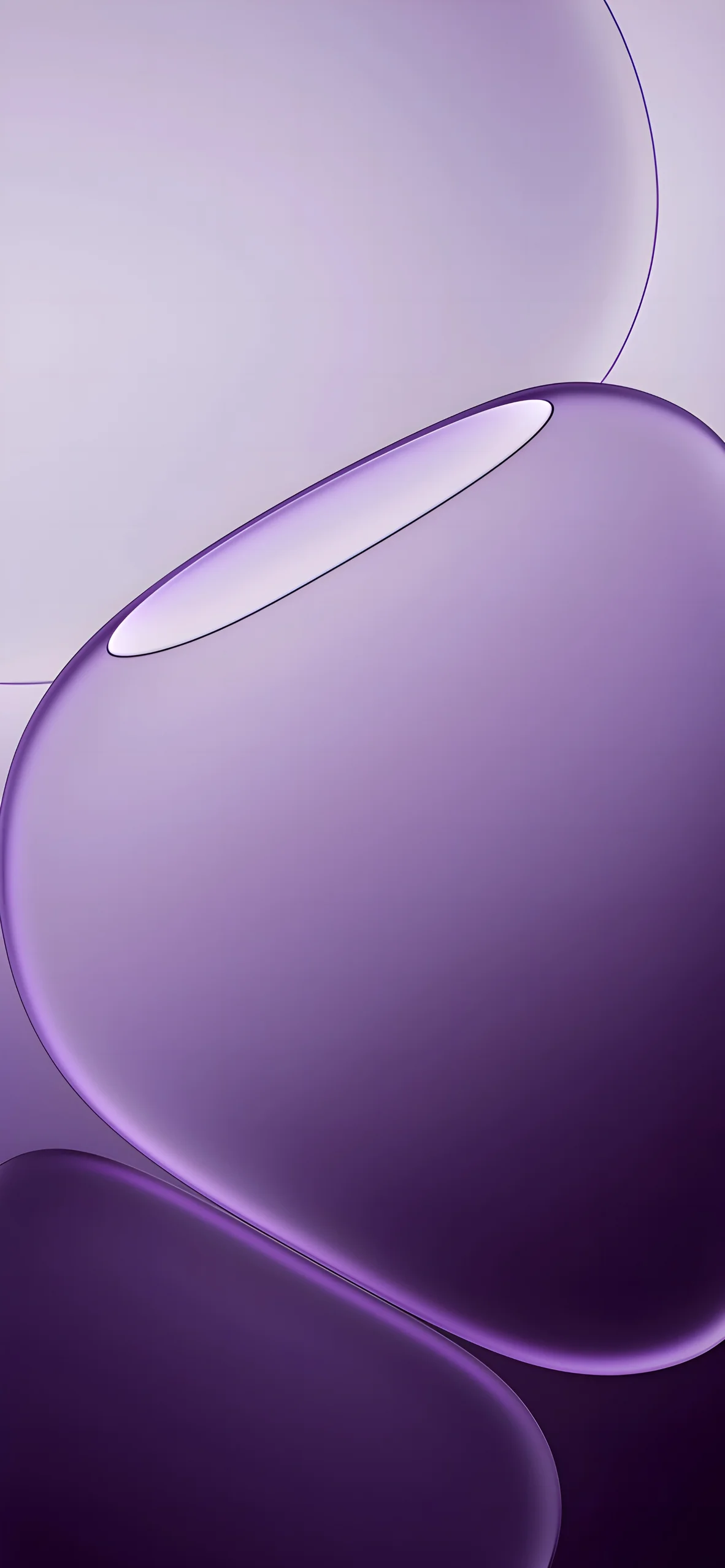 خلفية iOS منحنيات سائلة تجريدية بنفسجية