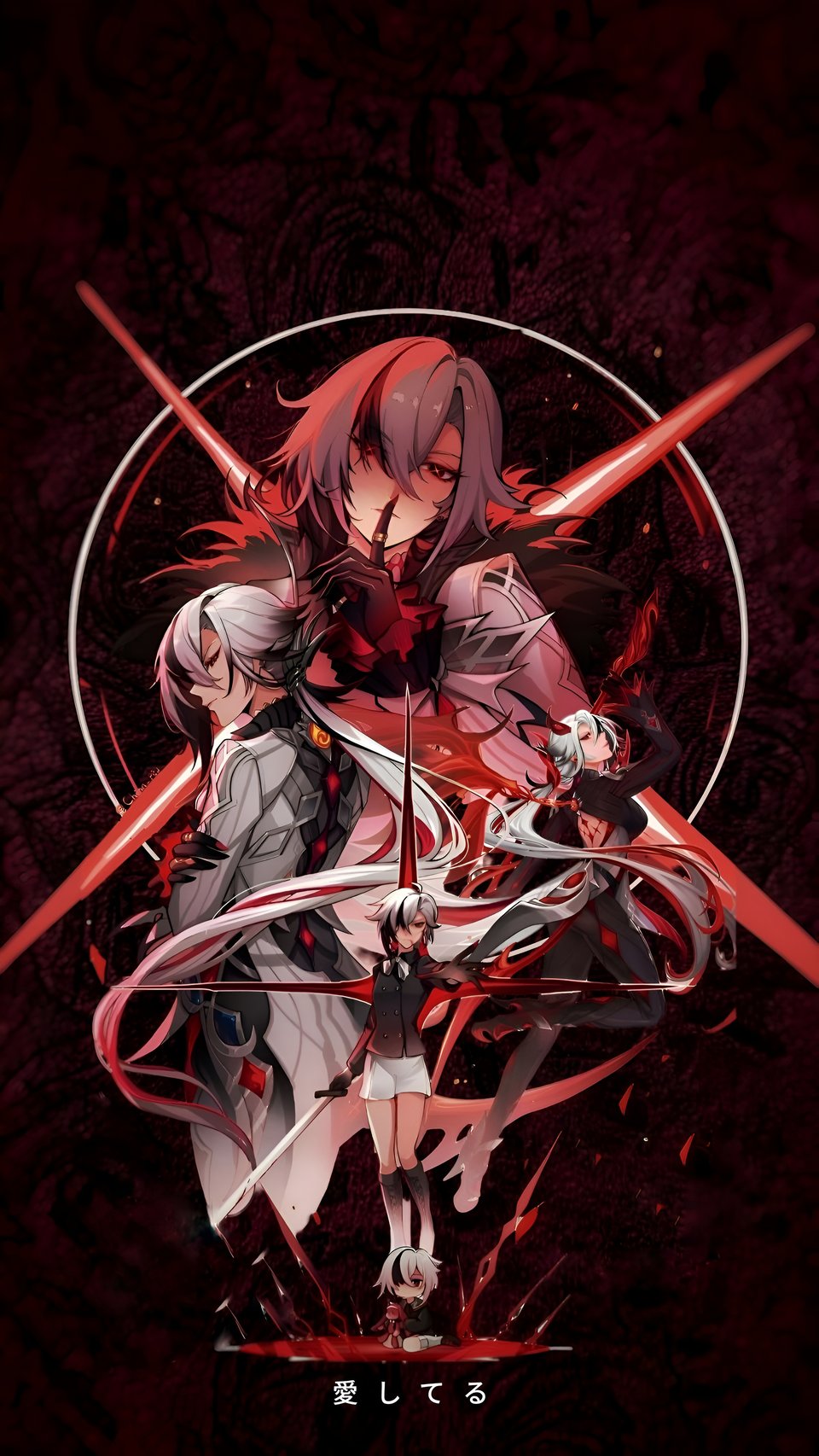 Arlecchino Genshin Impact Dark Anime Wallpaper 4K