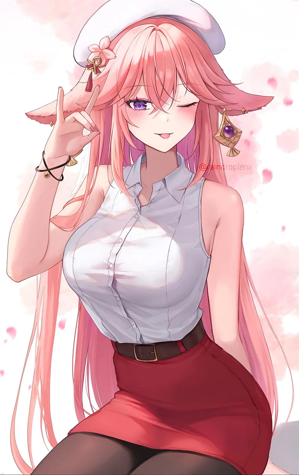 Yae Miko Genshin Impact 4K Wallpaper