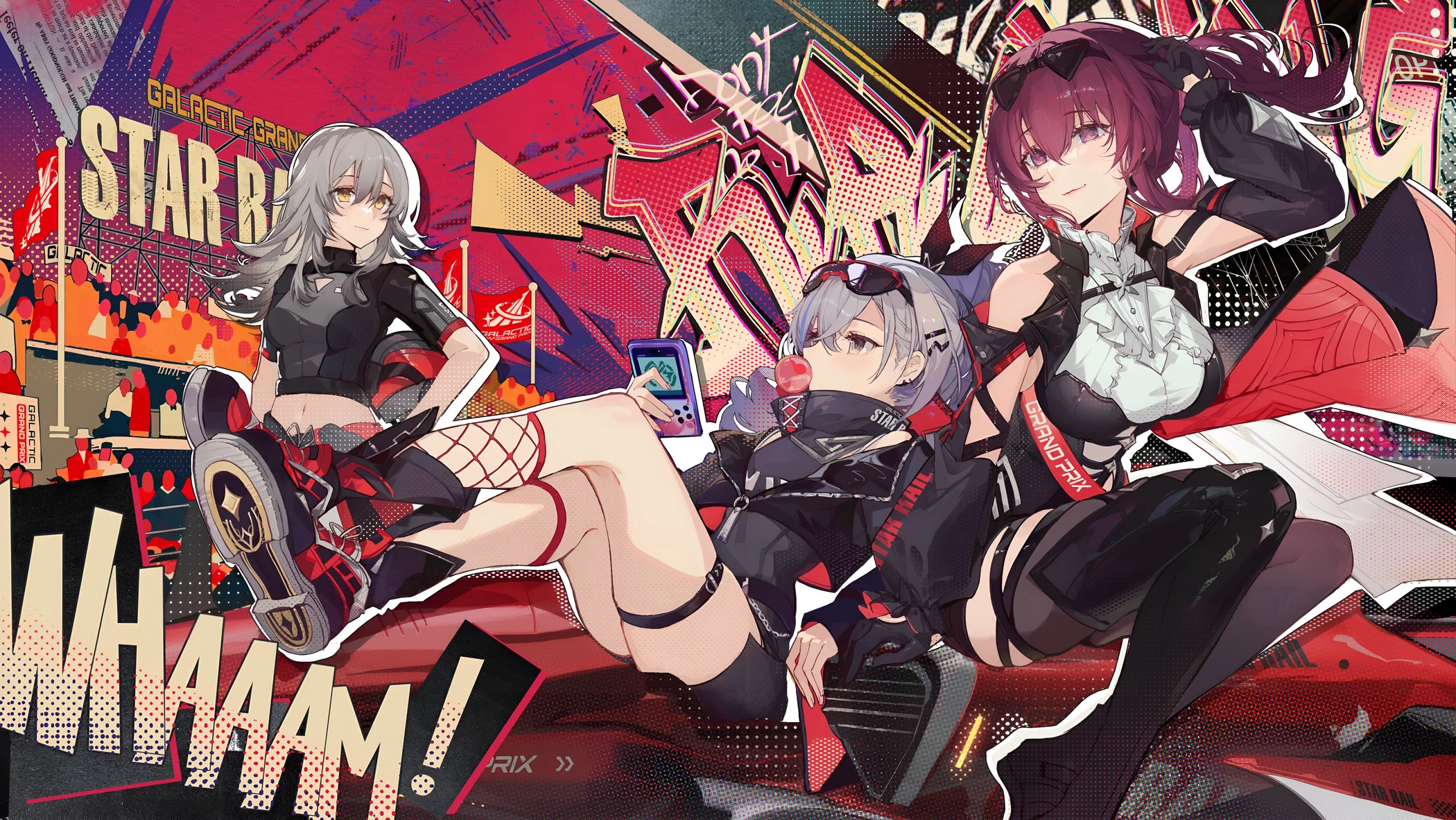 Kafka & Silver Wolf Grand Prix Wallpaper