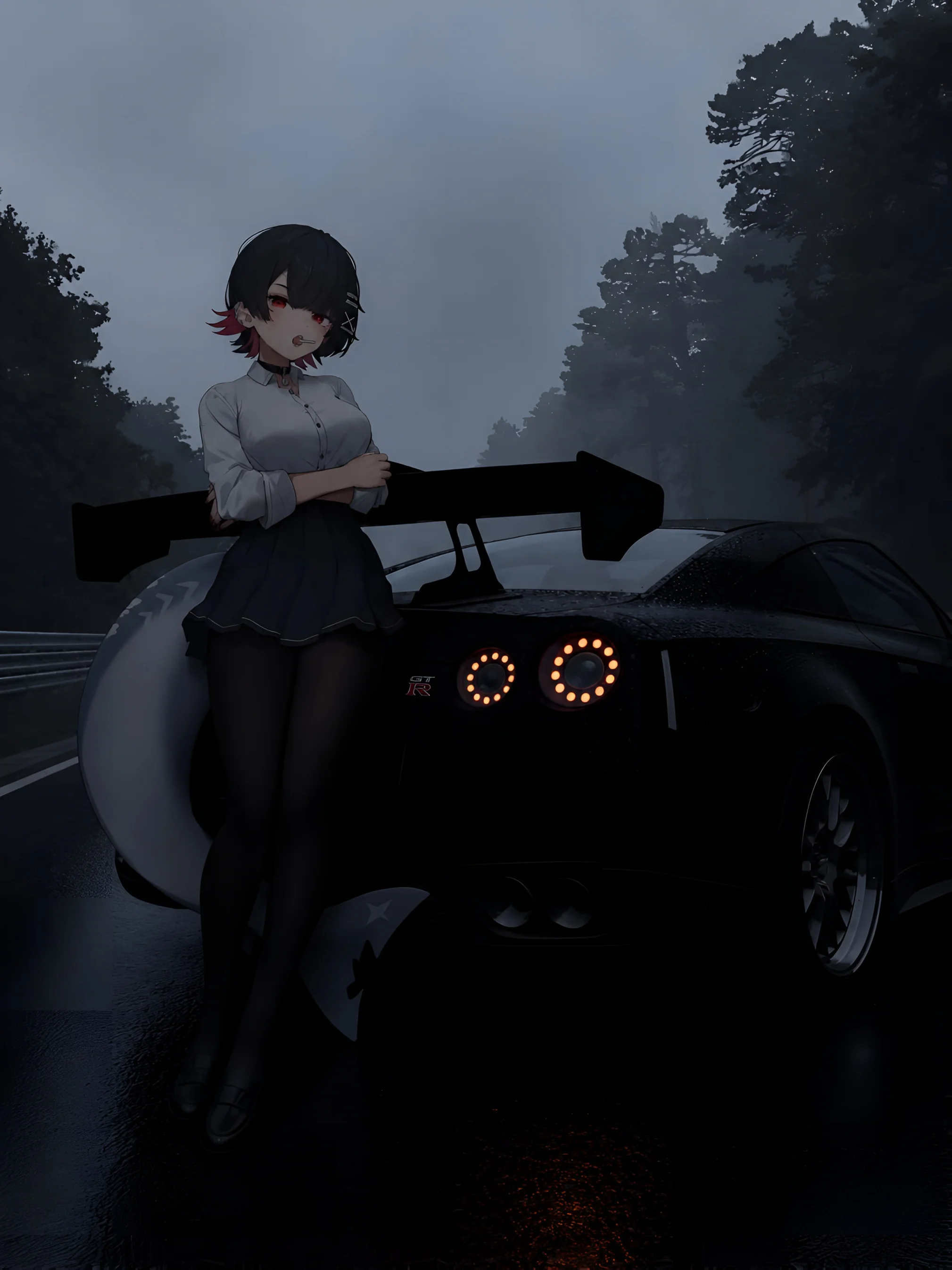 Ellen Joe GT-R Night Rain Wallpaper