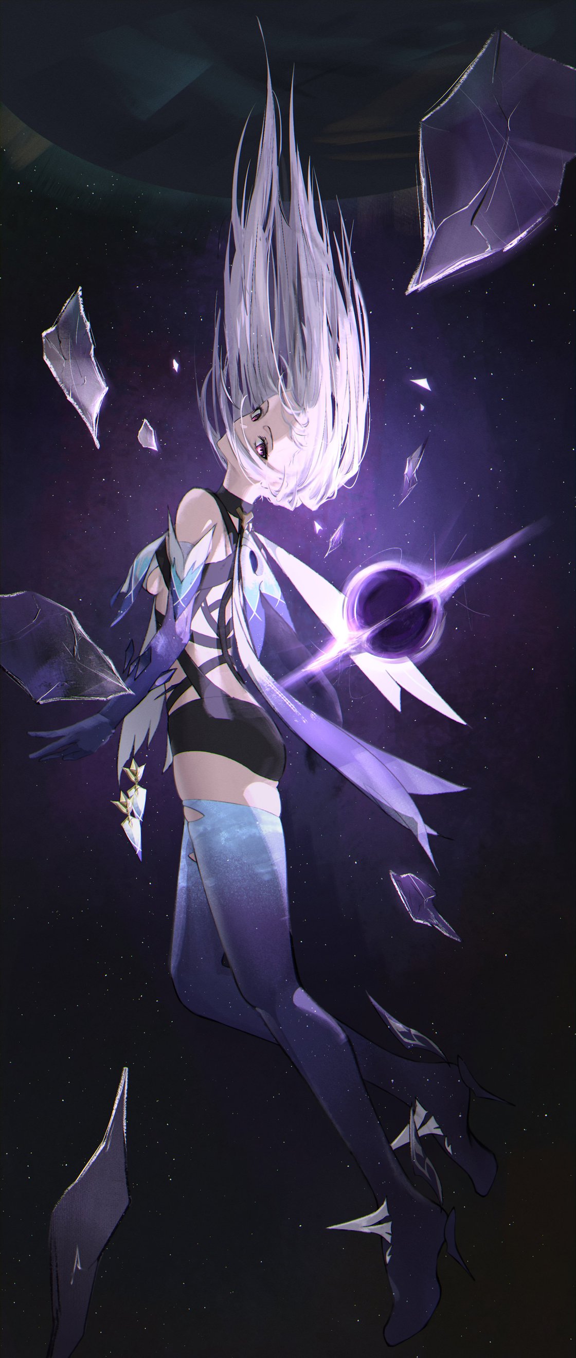 Skirk Genshin Impact 4K Cosmic Wallpaper