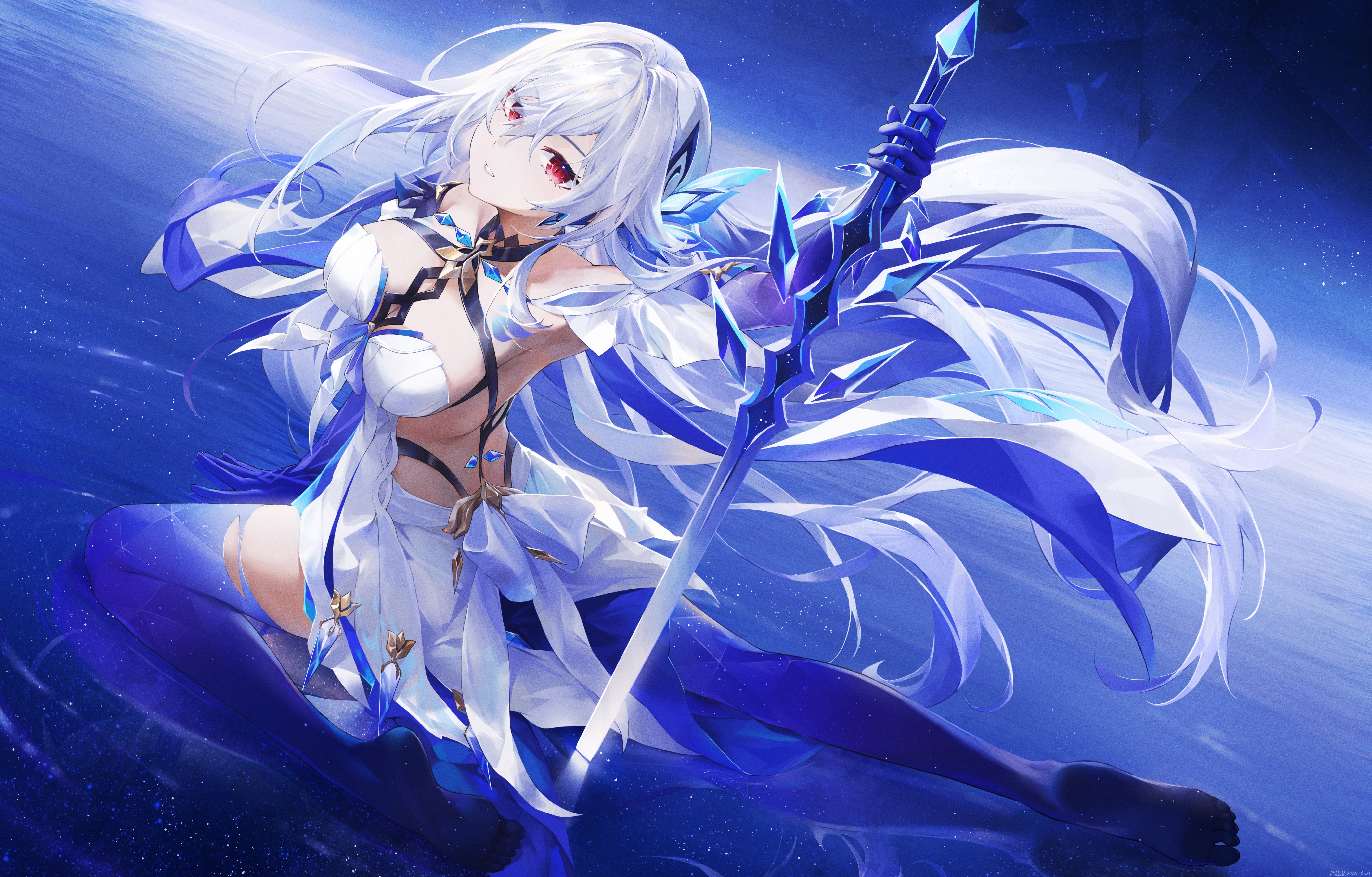 Skirk Genshin Impact 4K Anime Wallpaper