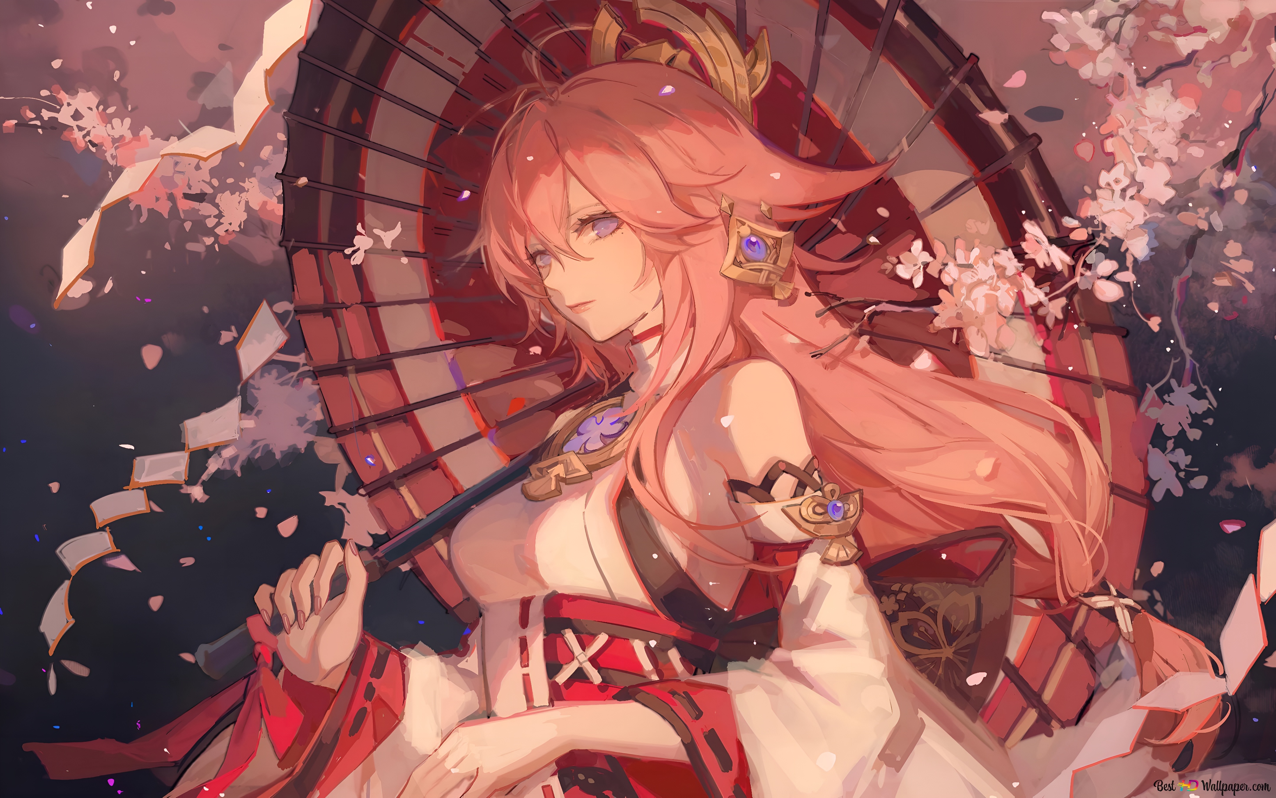 Yae Miko Genshin Impact 4K Wallpaper