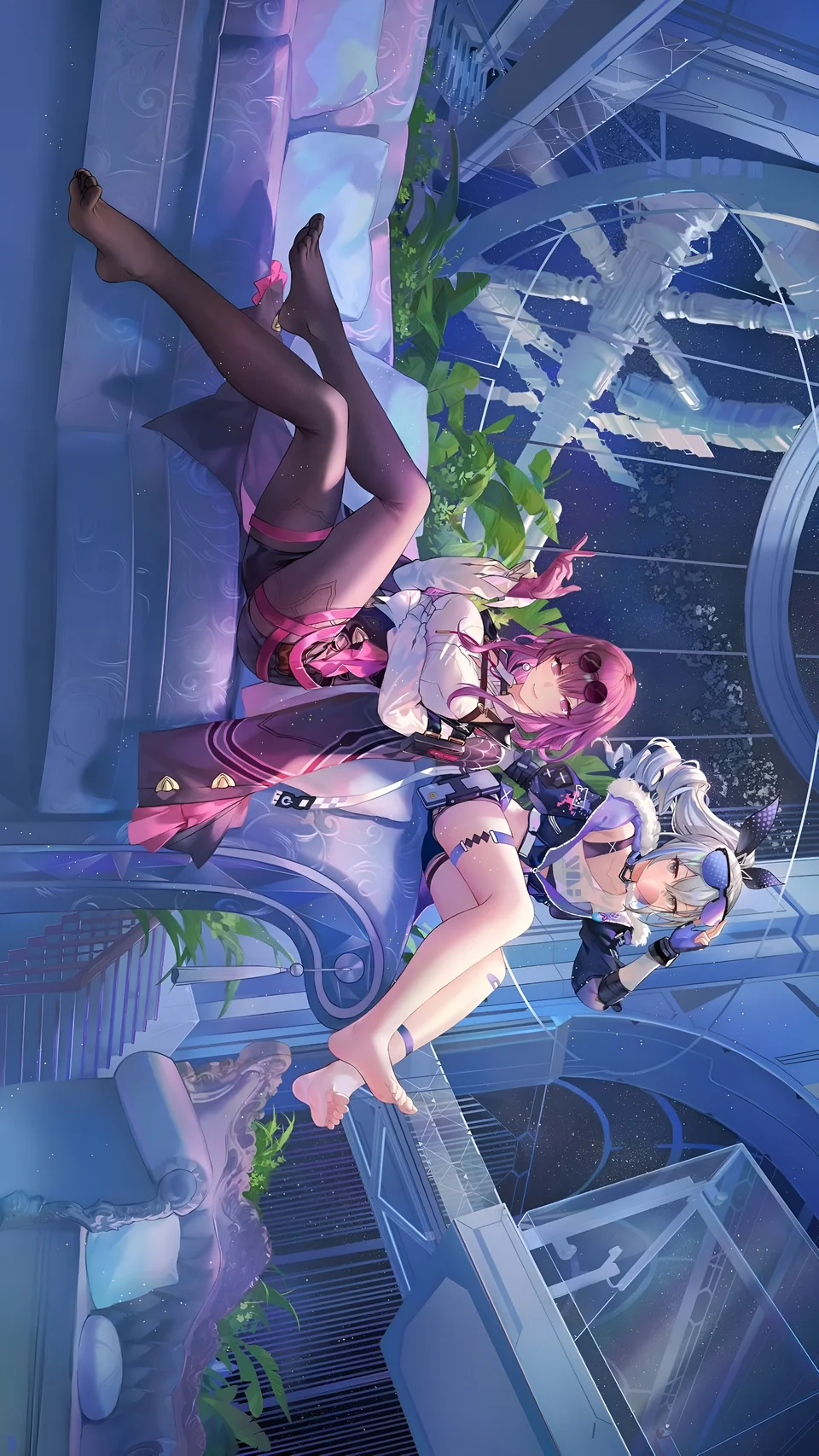 Kafka & Silver Wolf Honkai Star Rail 4K Wallpaper