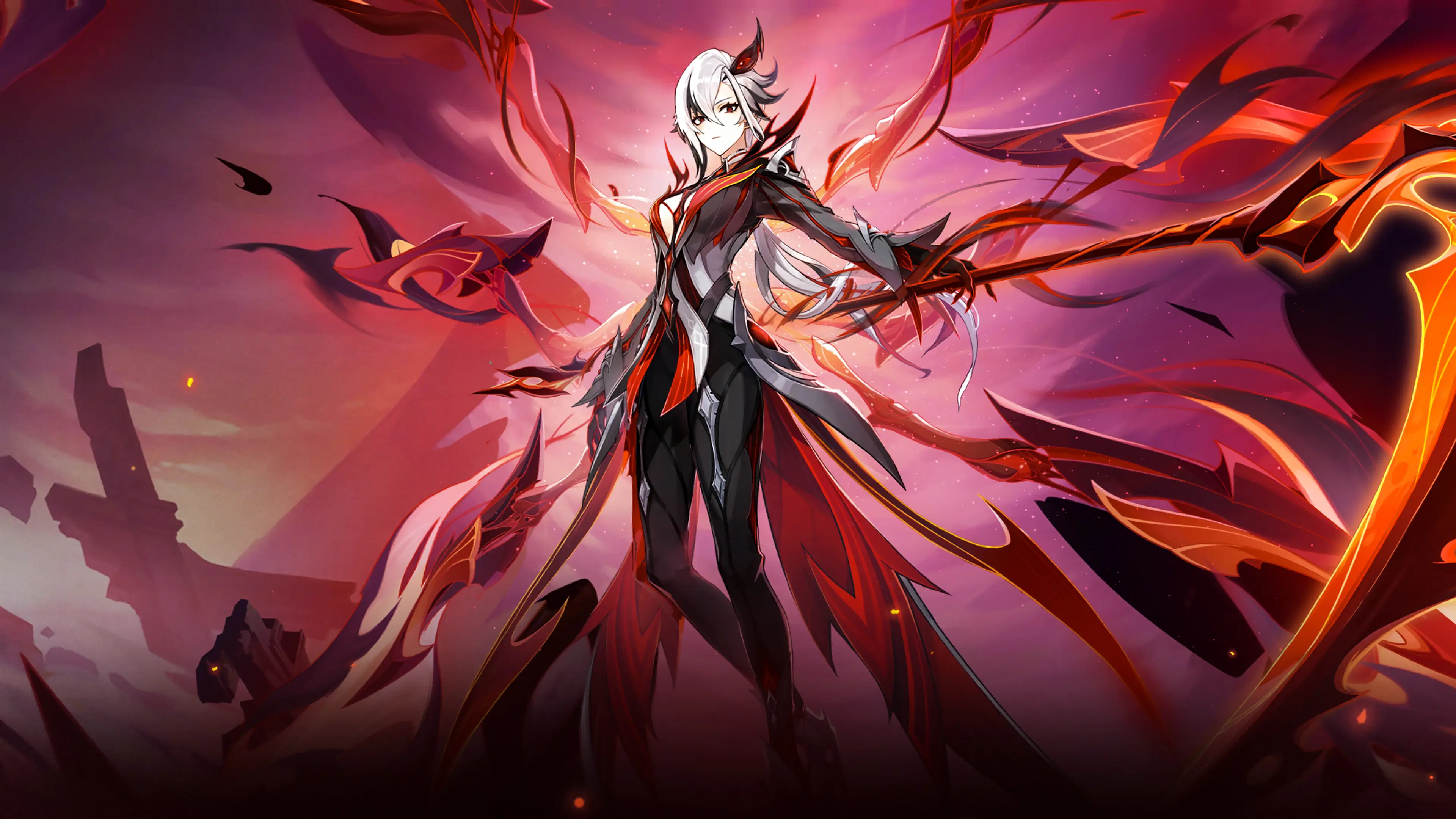 Arlecchino Genshin Impact 4K Wallpaper
