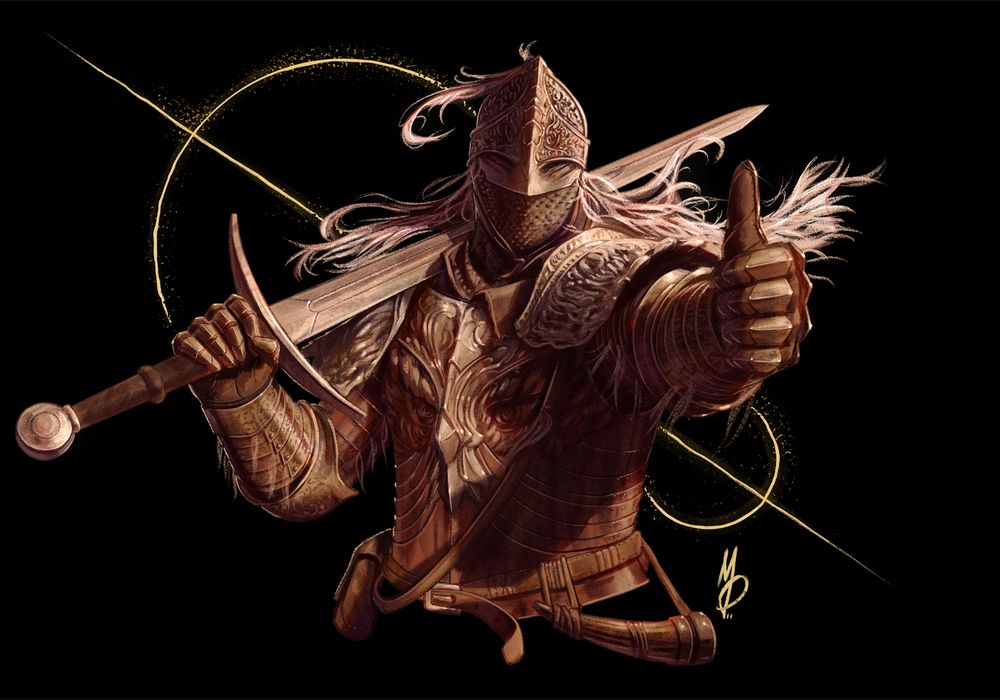 Elden Ring Golden Knight Warrior Wallpaper