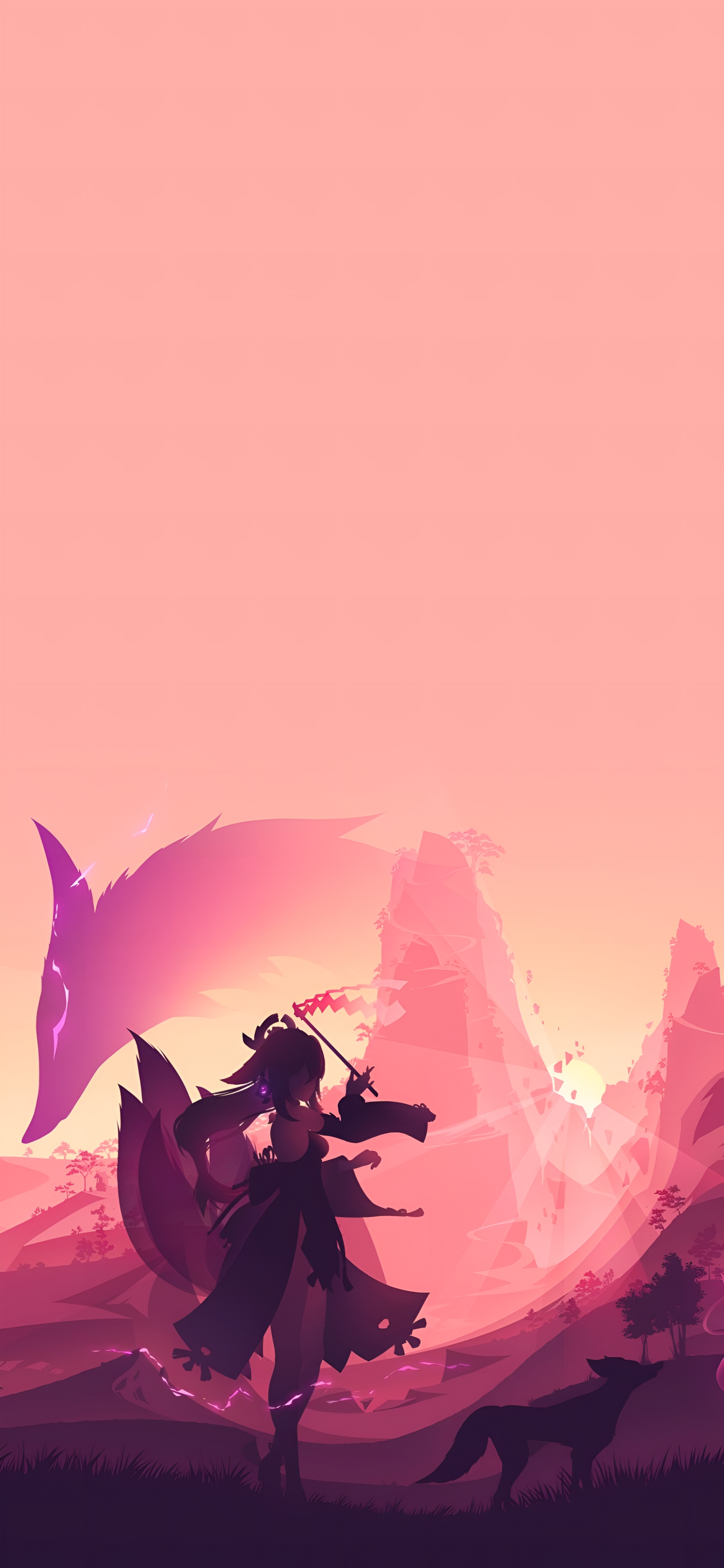 Yae Miko Genshin Impact Sunset Wallpaper