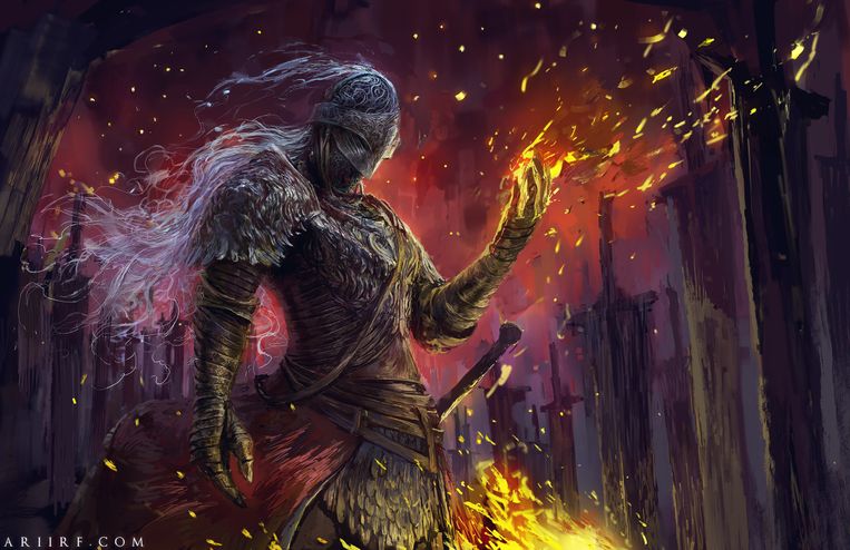 Elden Ring Fire Giant Warrior Wallpaper