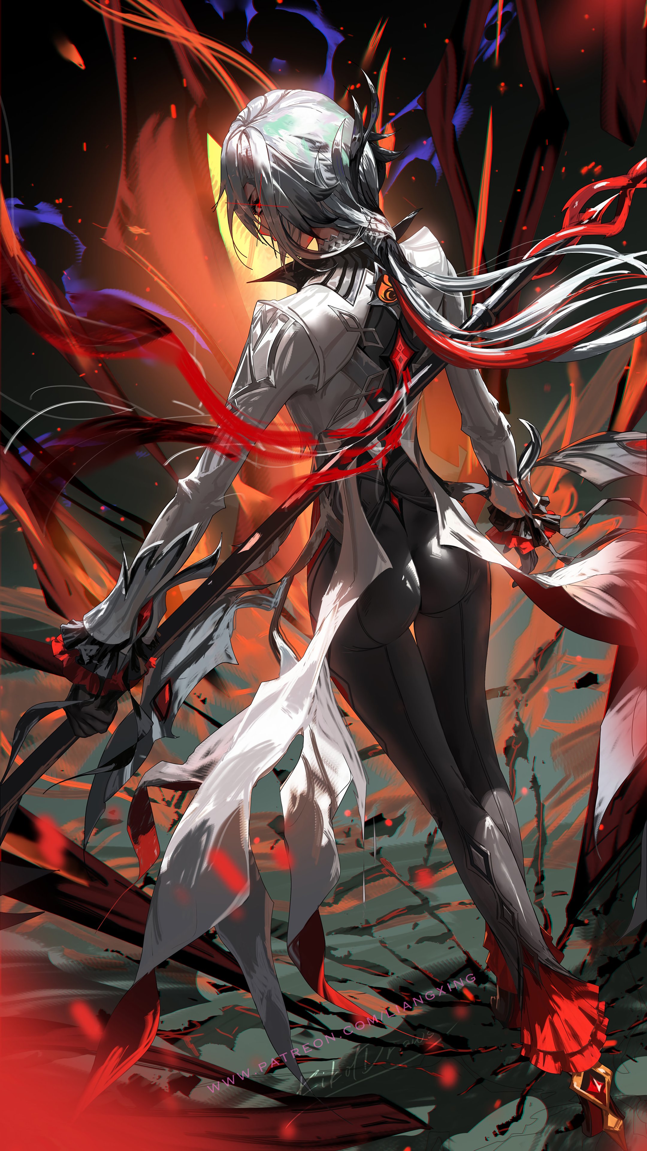 Arlecchino Genshin Impact 4K Wallpaper
