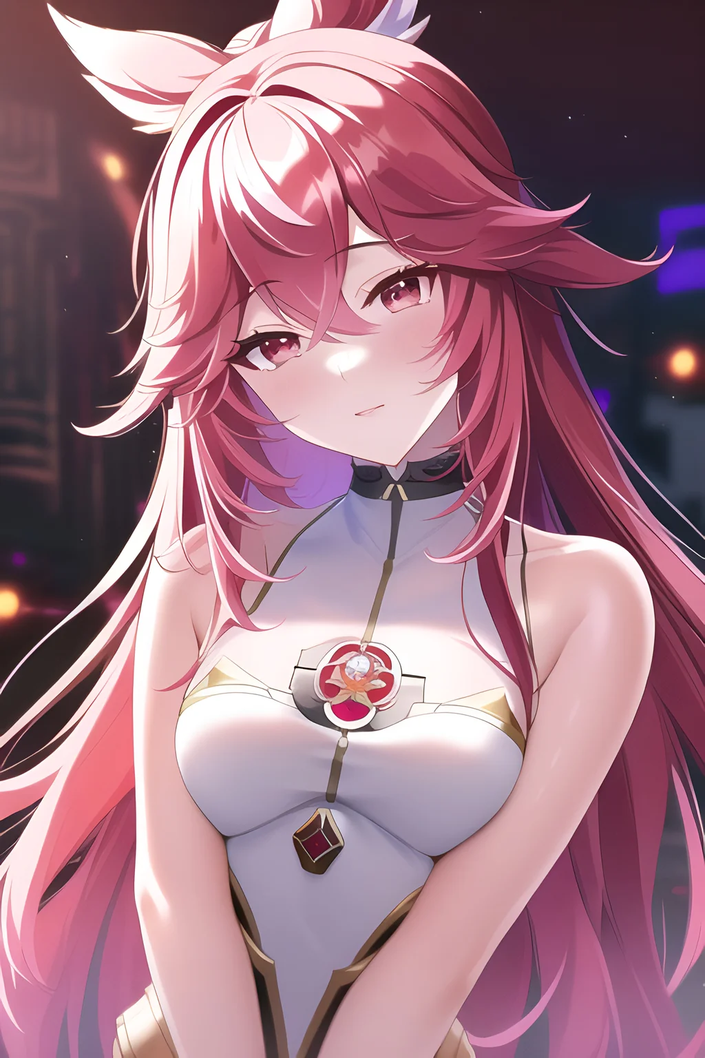 Yae Miko Genshin Impact 4K Аниме Позадина