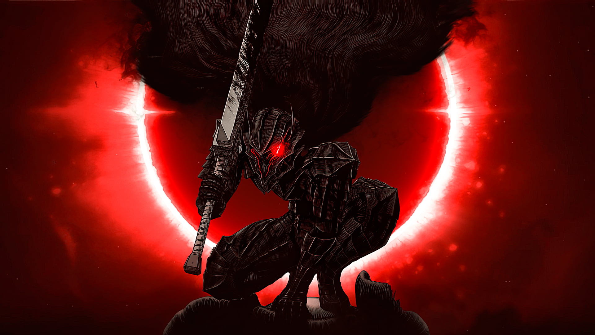 Berserk Guts Berserker Armor 4K Wallpaper