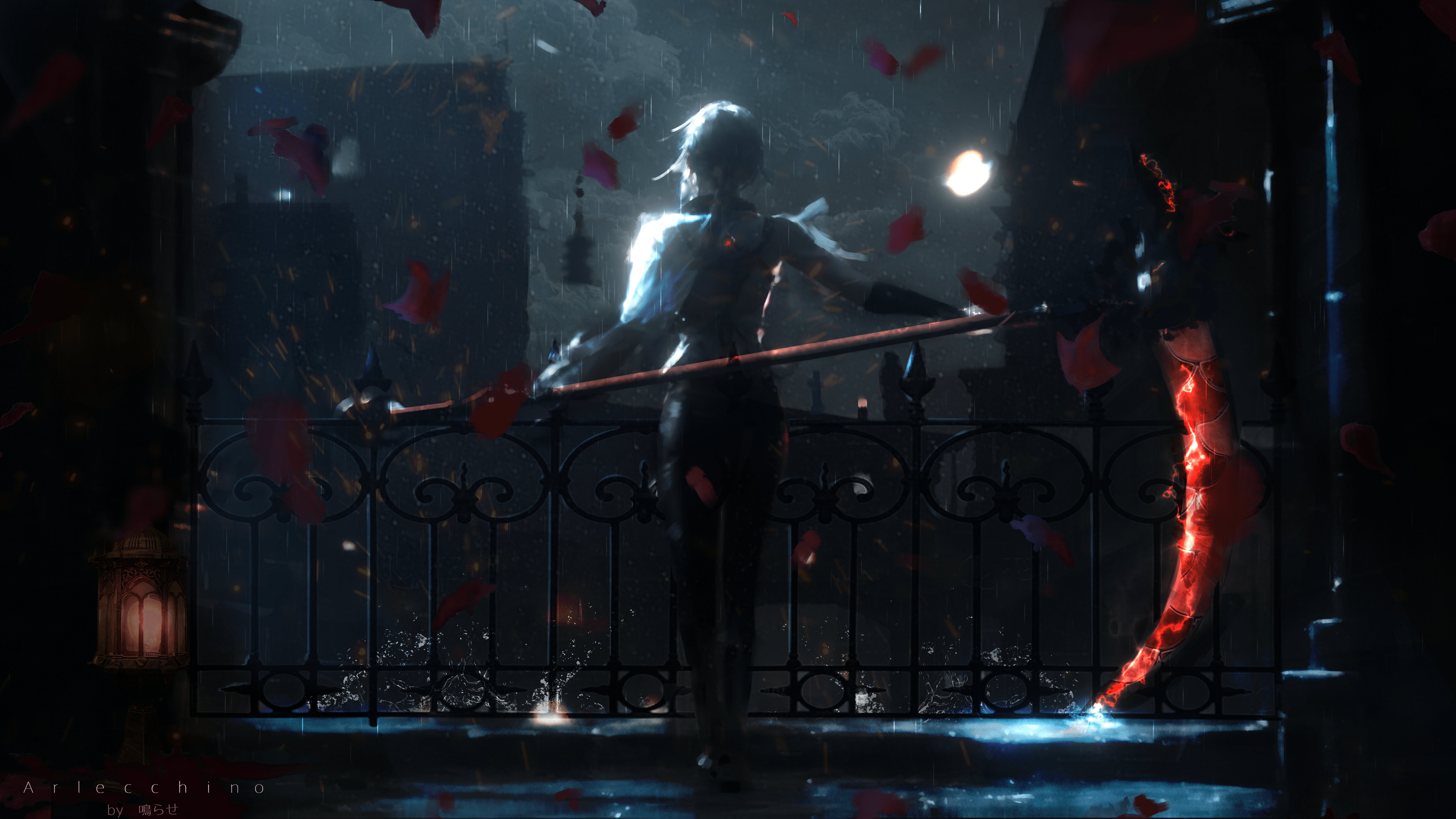Arlecchino Genshin Impact 4K Wallpaper