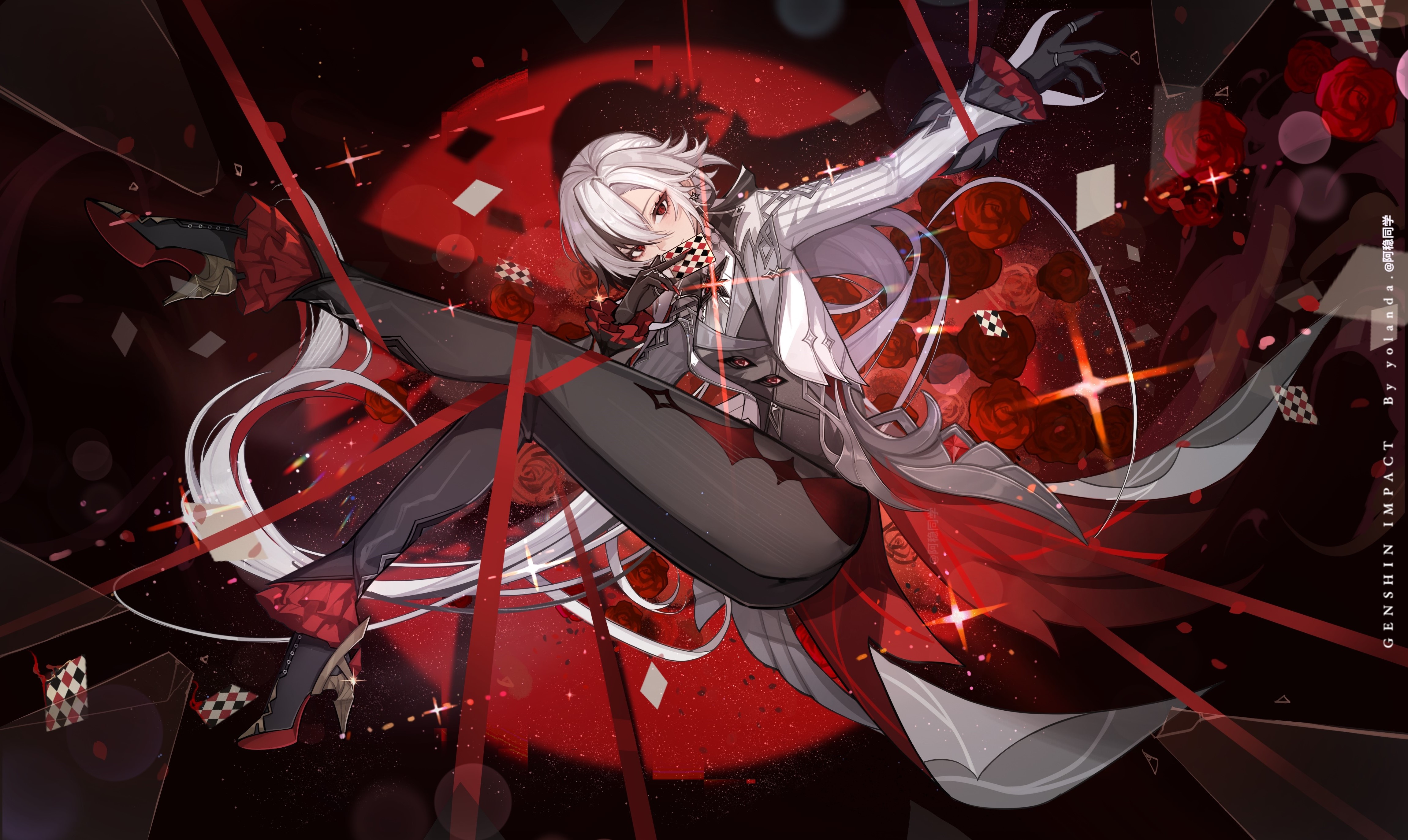 Arlecchino Genshin Impact 4K Wallpaper