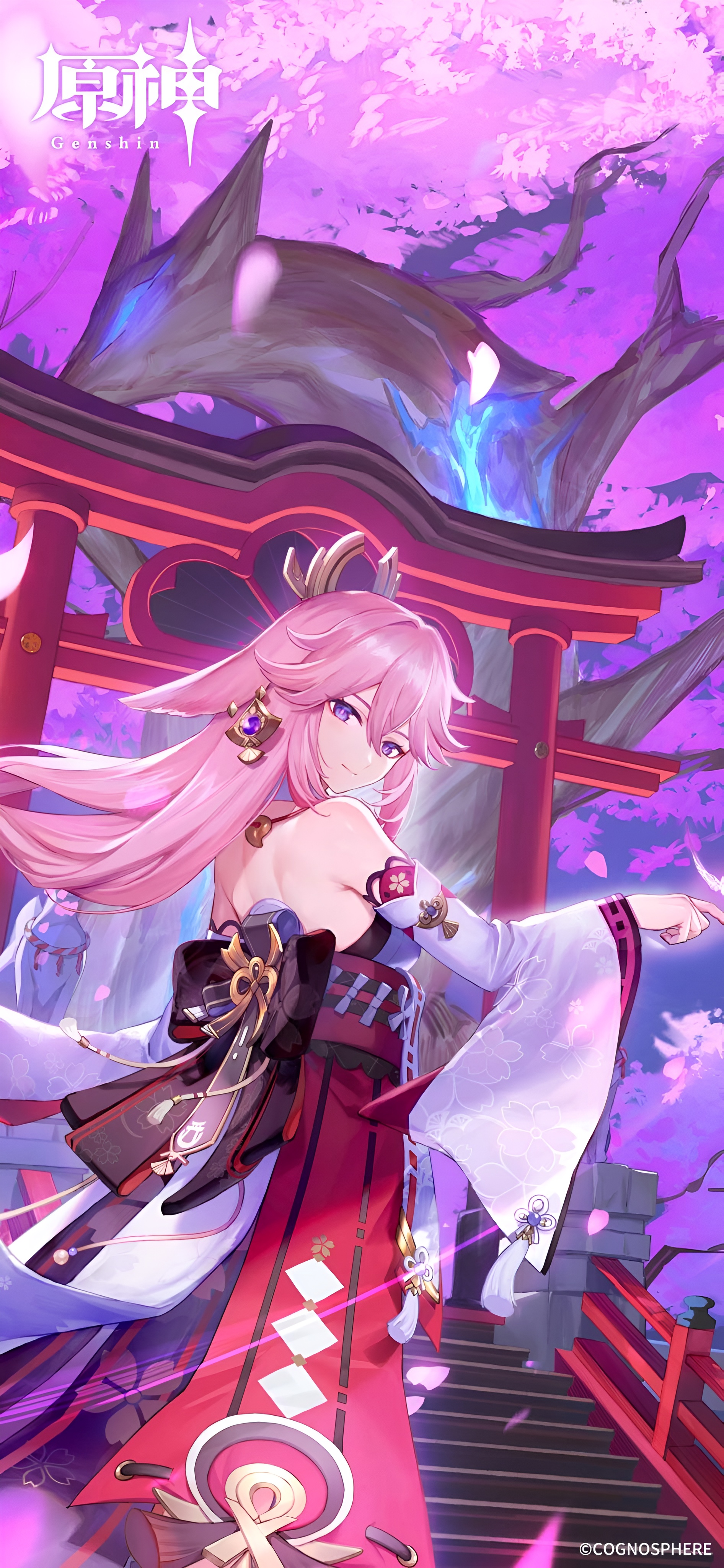 Yae Miko 4K Wallpaper – Genshin Impact