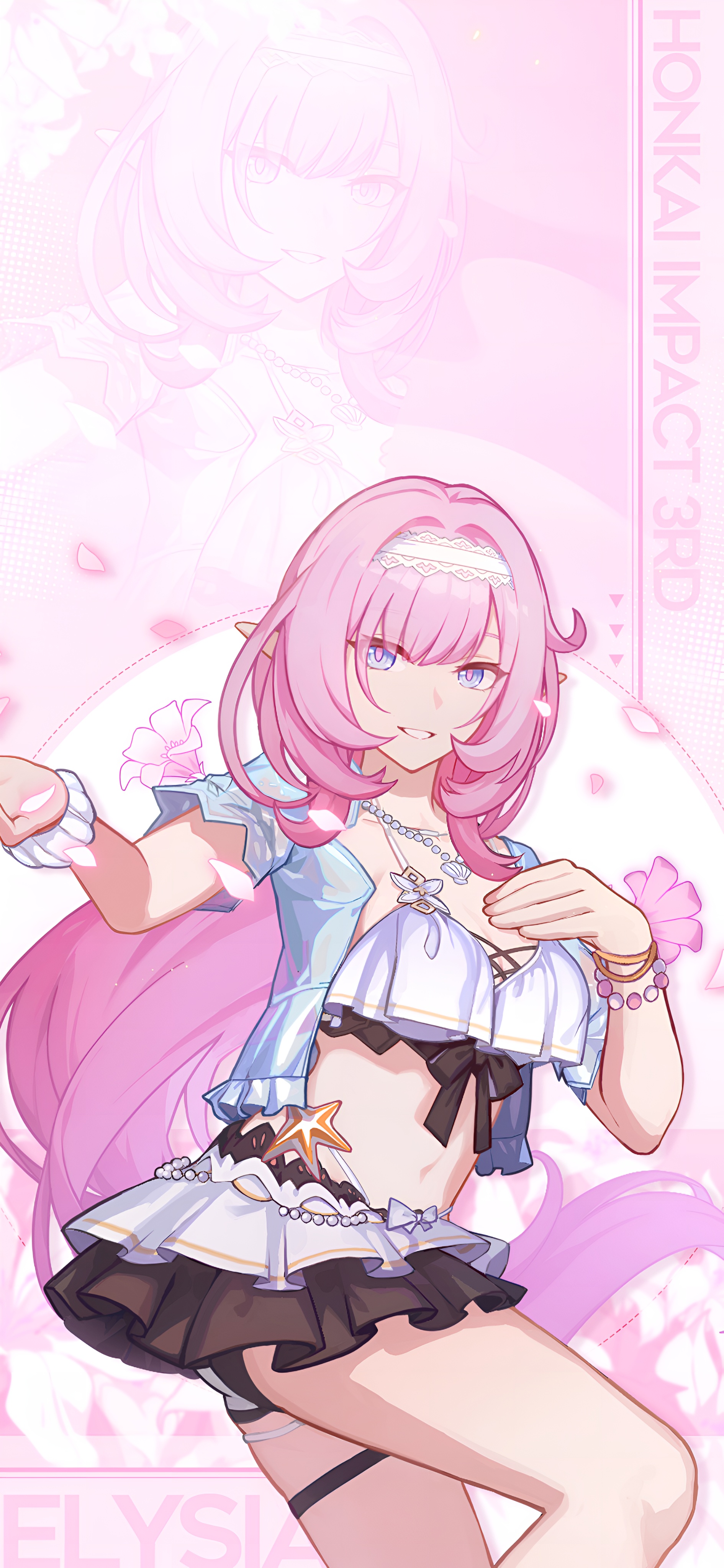 Elysia Honkai Impact 3rd Pink Wallpaper 4K