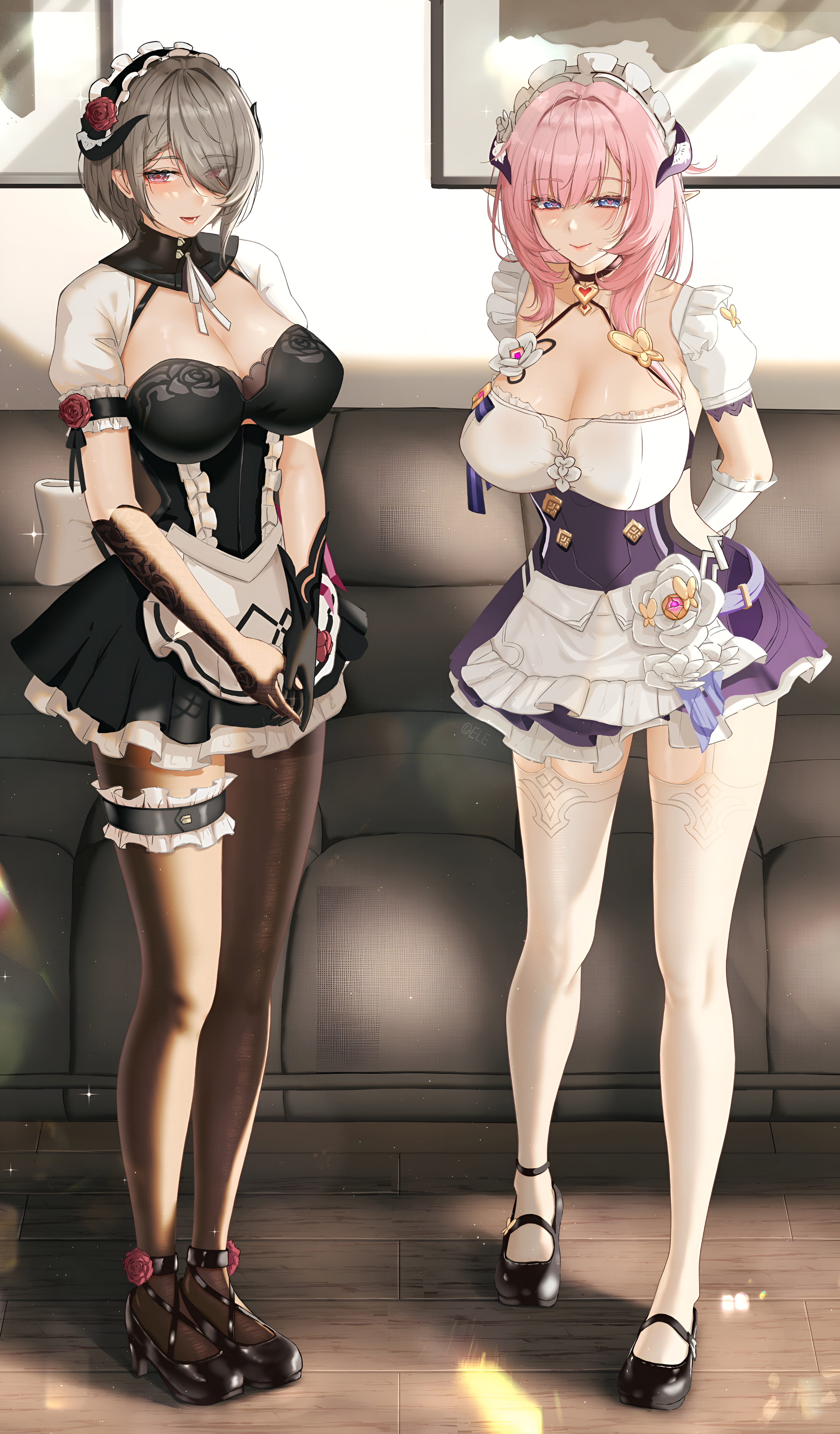 Elysia & Rita Maid Wallpaper Honkai Impact 3rd