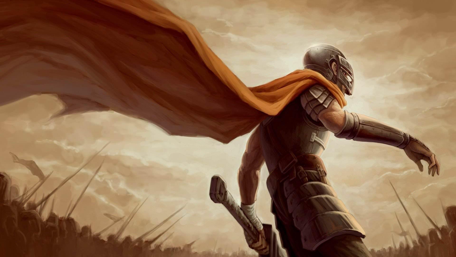 Sfondo Epico Guerriero Guts Berserk 4K
