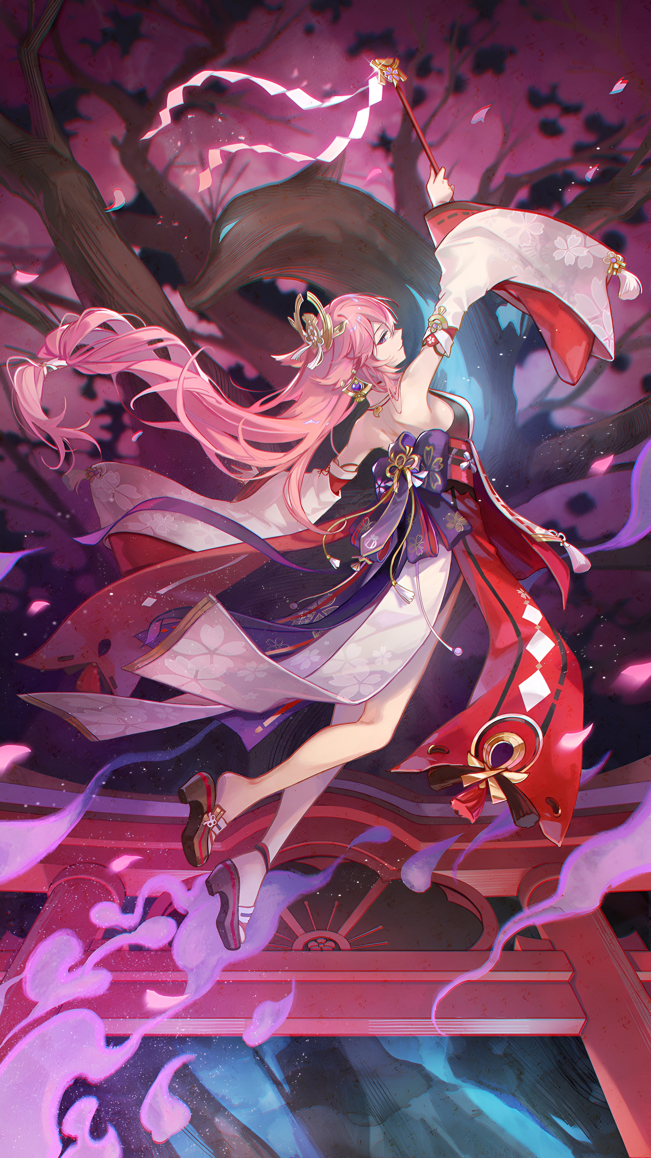 Yae Miko Genshin Impact 4K Wallpaper