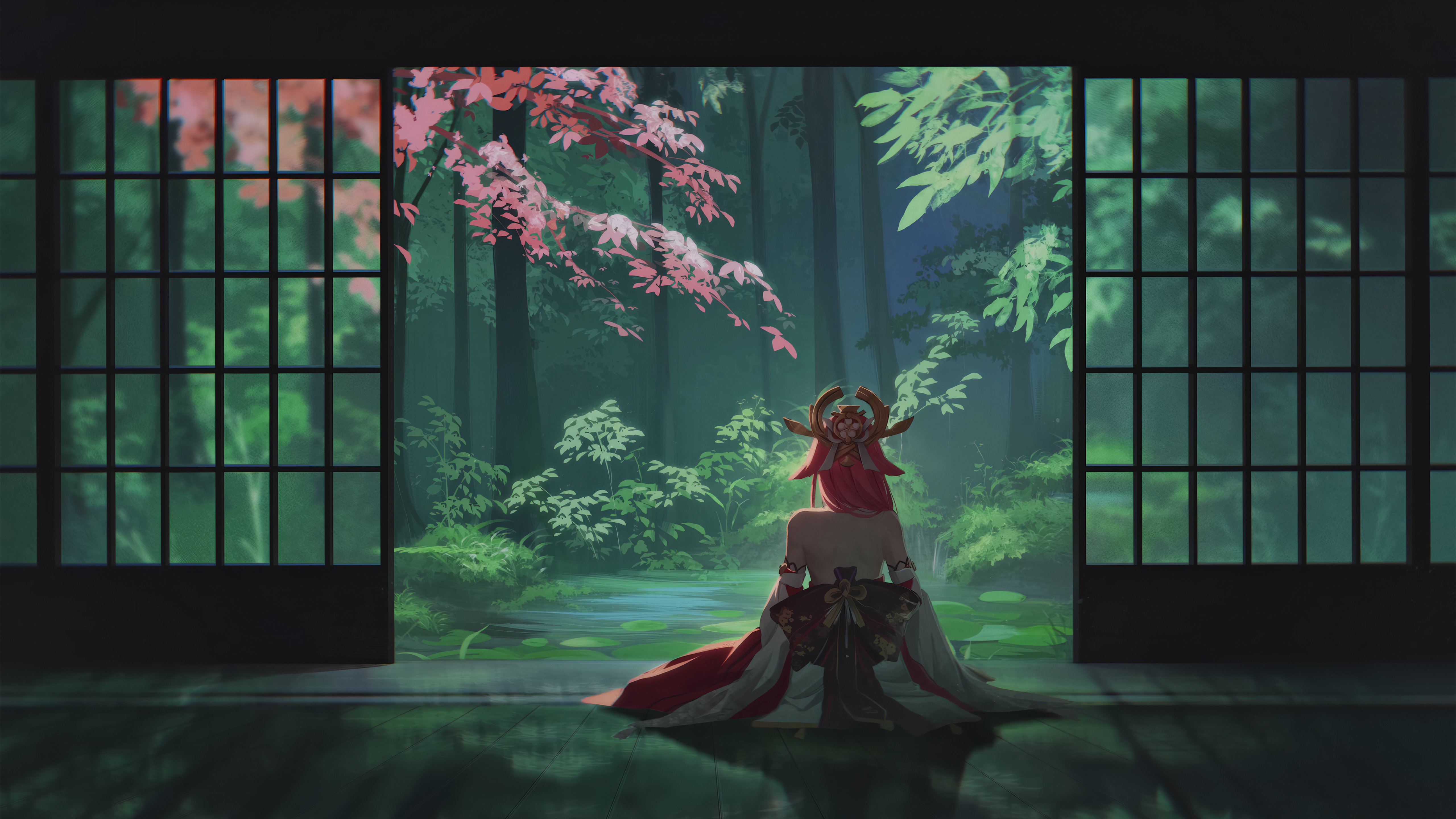 Yae Miko Genshin Impact 4K Wallpaper