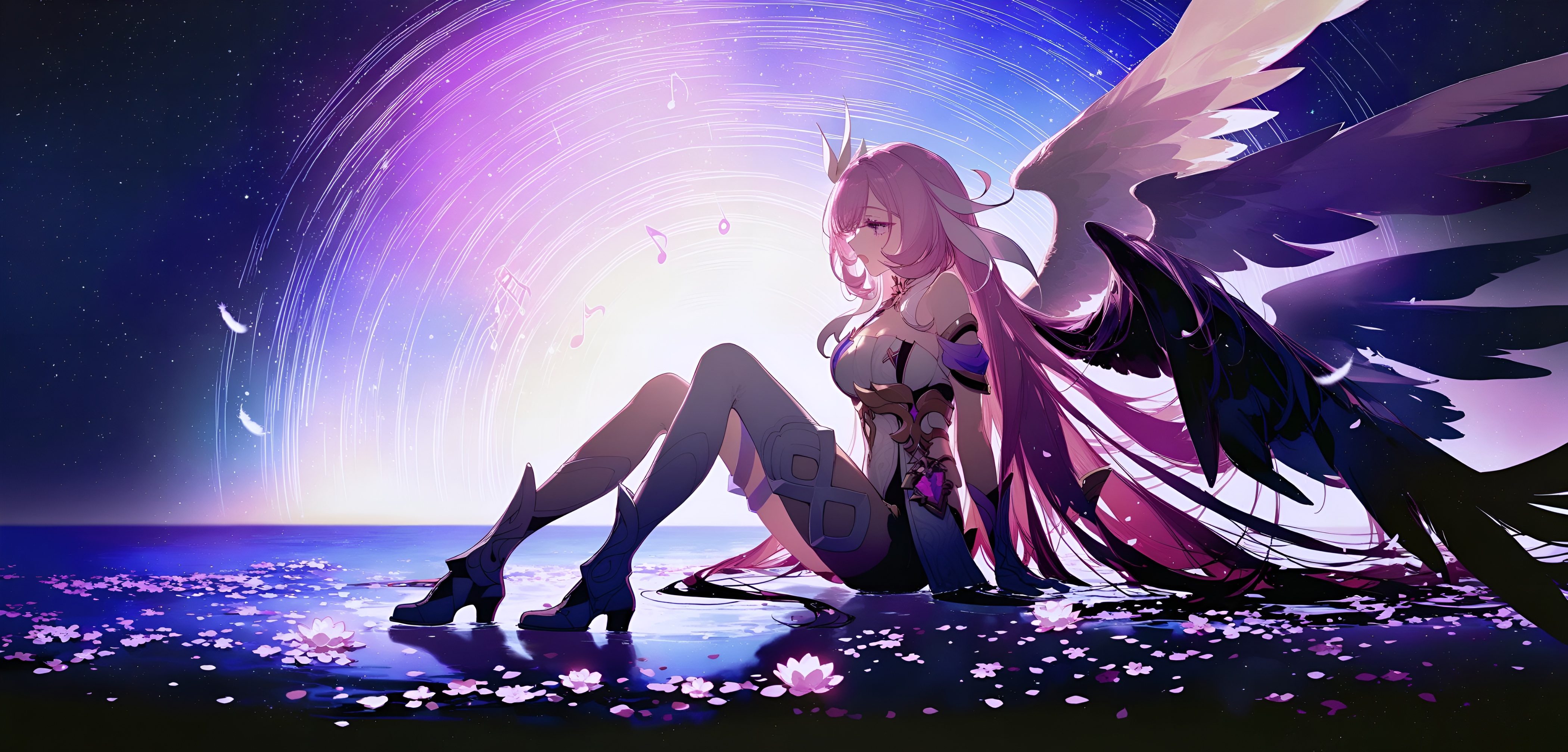 Elysia Angel Wings Wallpaper – Honkai Impact 3rd