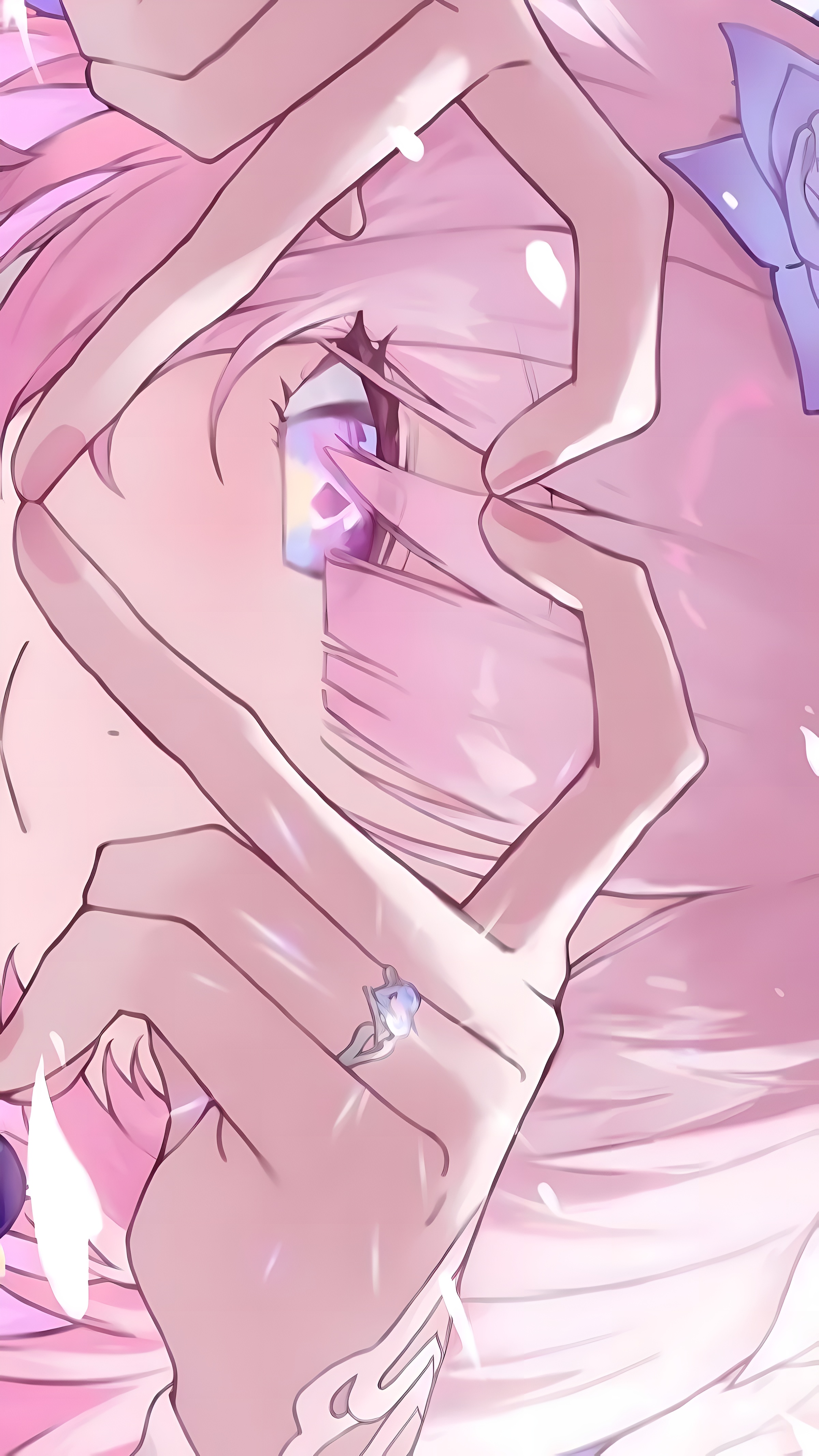 Elysia Heart Gesture Anime Wallpaper 4K