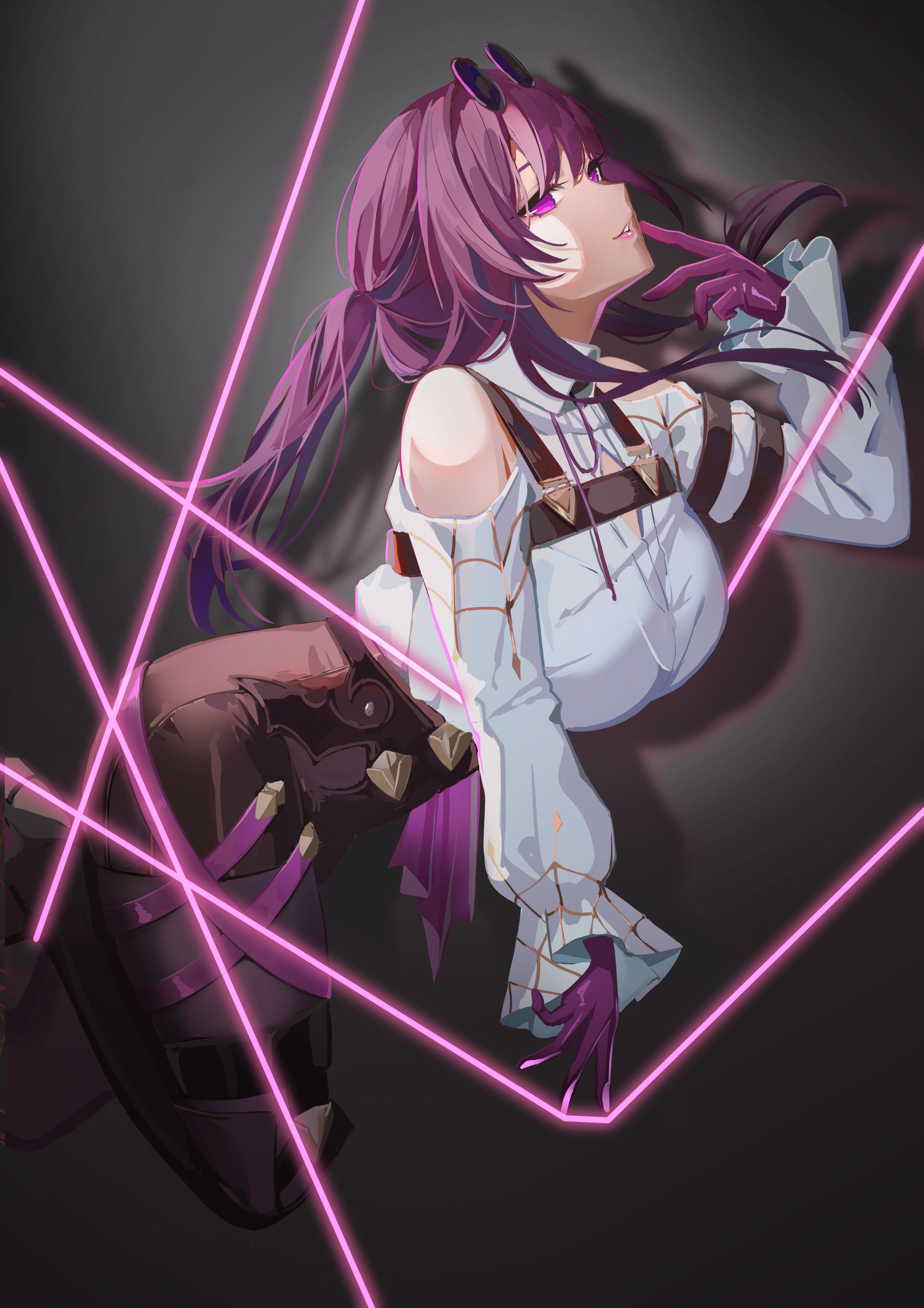Kafka Honkai Star Rail Neon Wallpaper