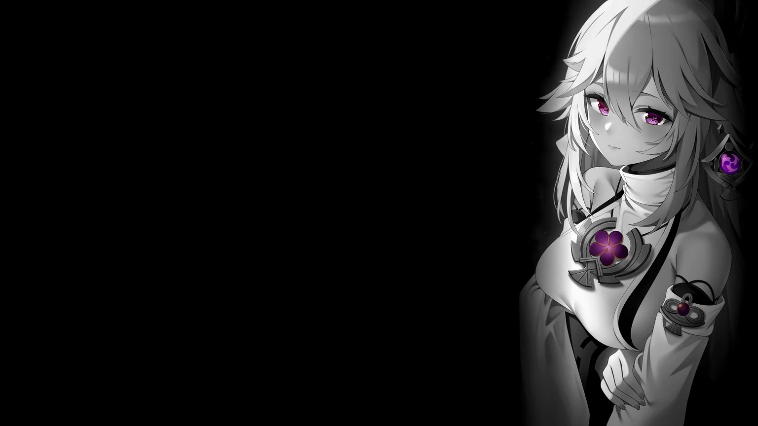 Yae Miko Dark Aesthetic Genshin Impact Wallpaper