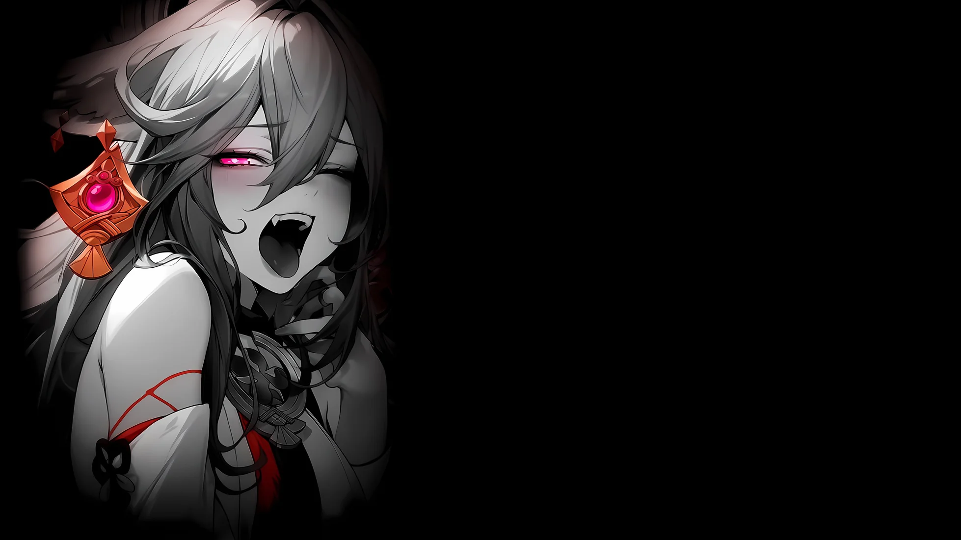 Yae Miko Dark Wallpaper Genshin Impact 4K