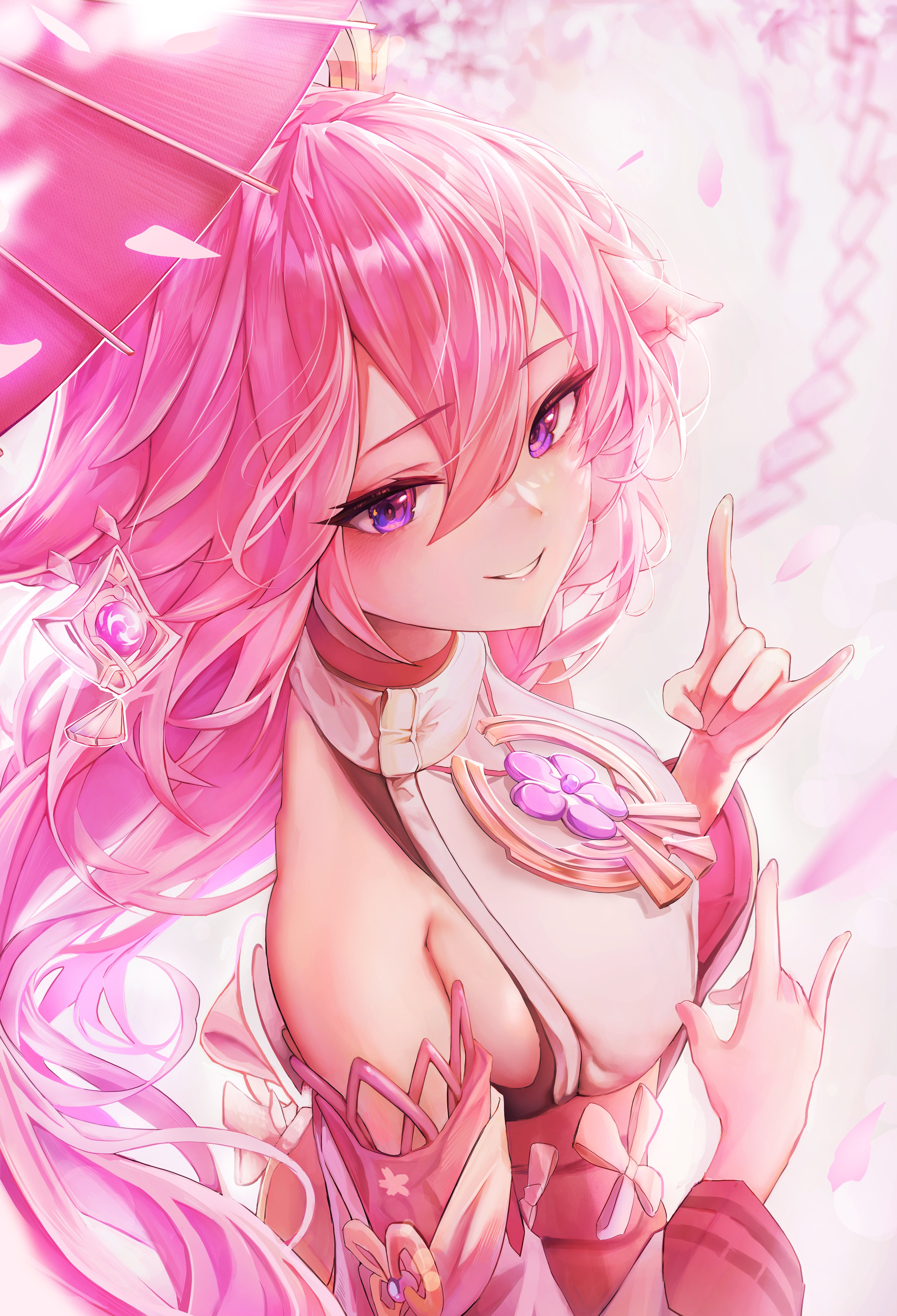 Yae Miko Genshin Impact 4K Anime Wallpaper