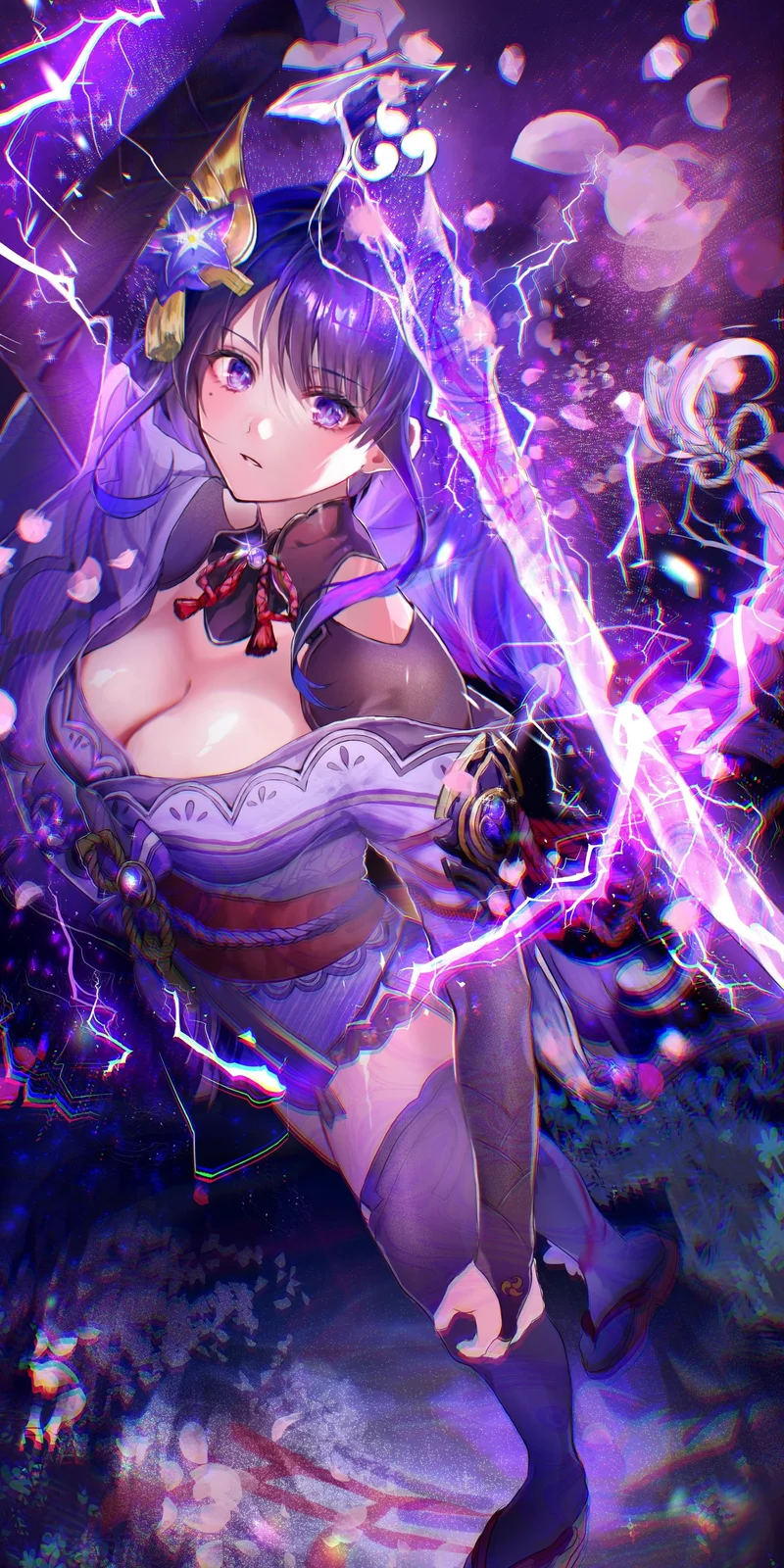 Sfondo 4K Raiden Shogun – Genshin Impact