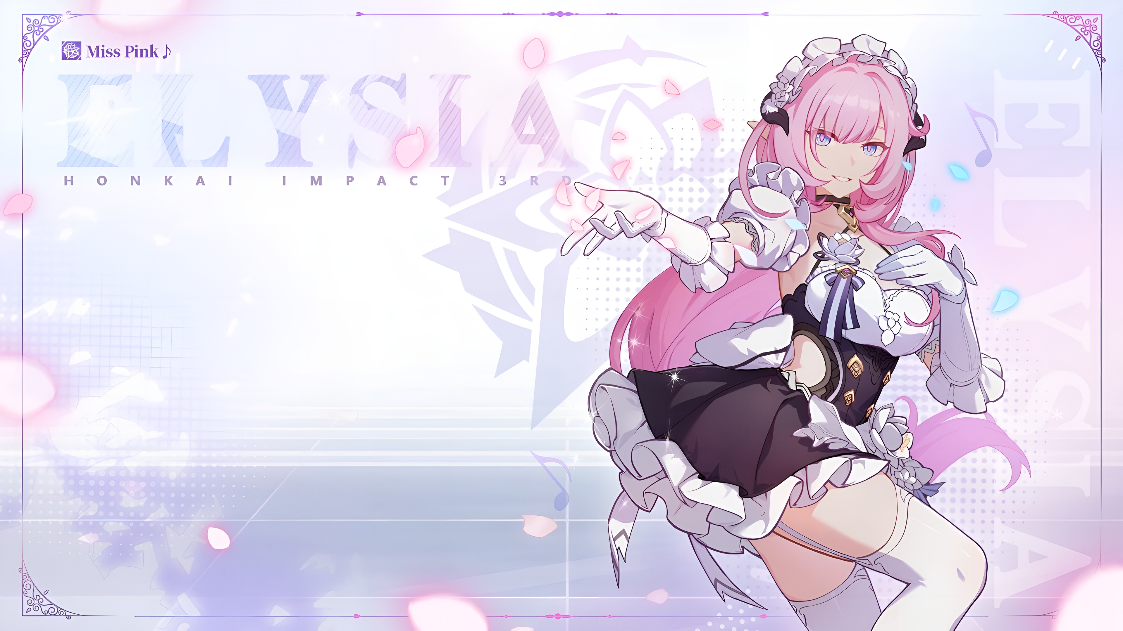 Elysia Miss Pink Wallpaper Honkai Impact 3rd