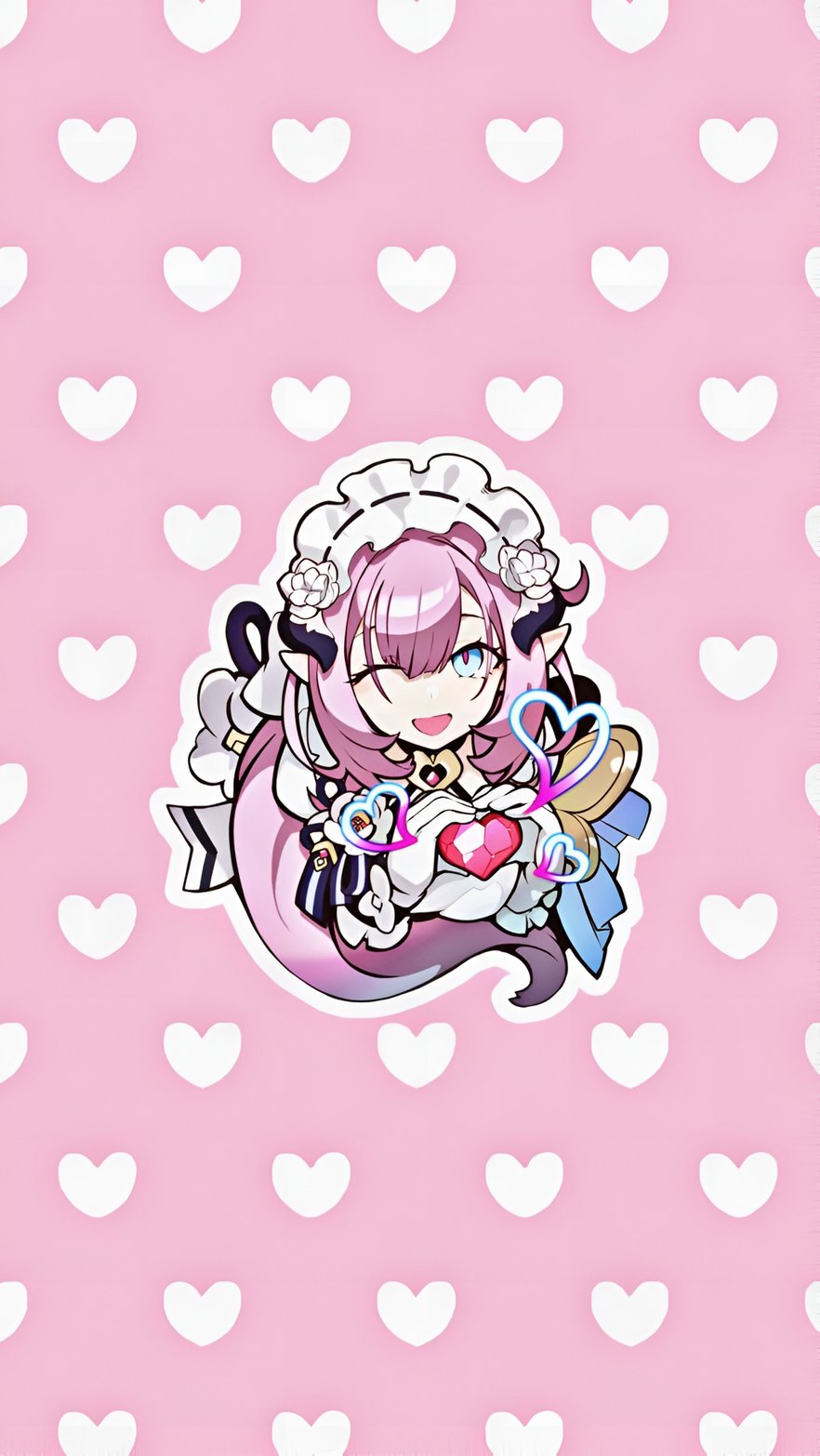 Elysia Maid Chibi Wallpaper Honkai Impact 3rd