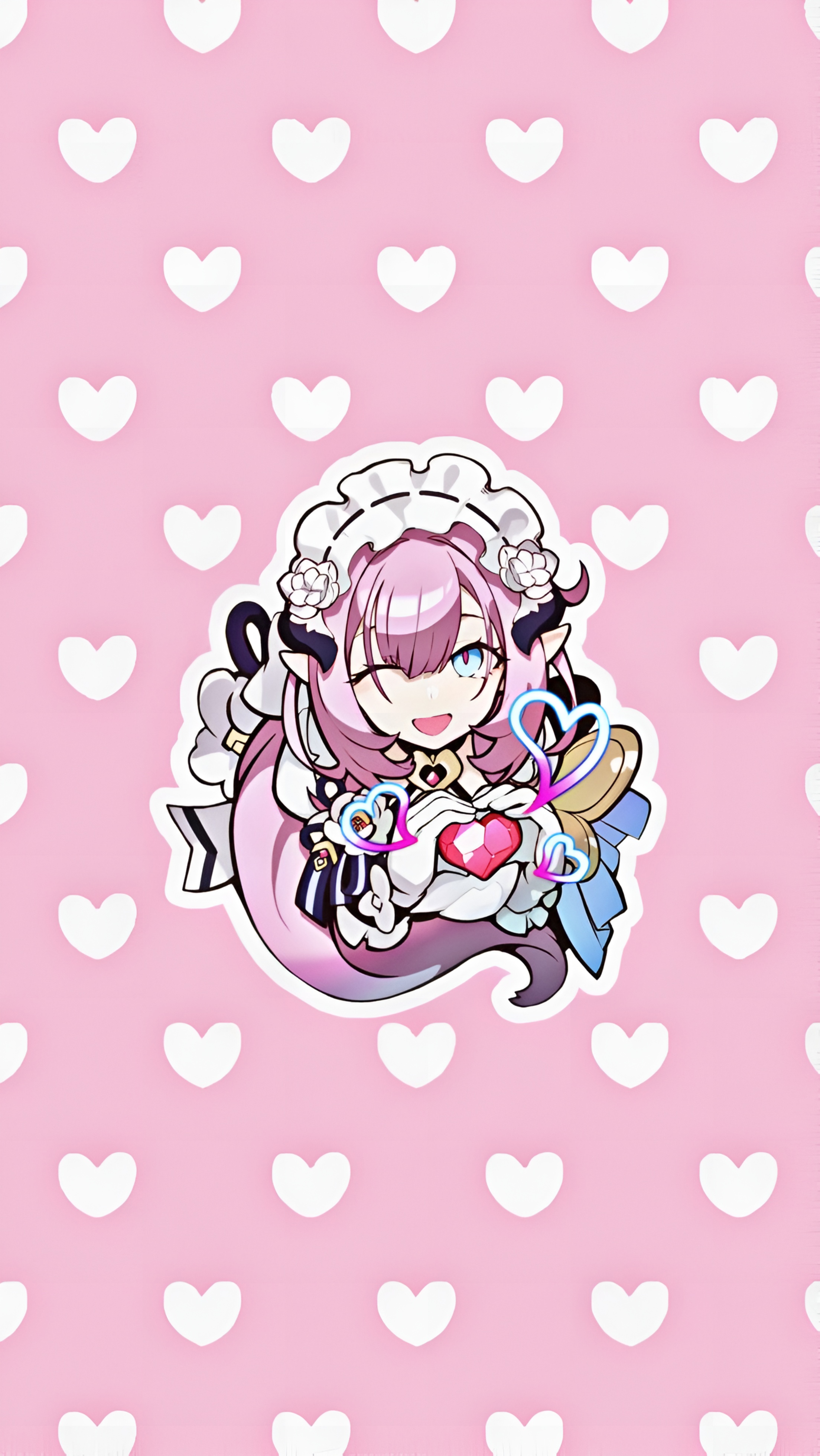 Elysia Maid Chibi Wallpaper Honkai Impact 3rd