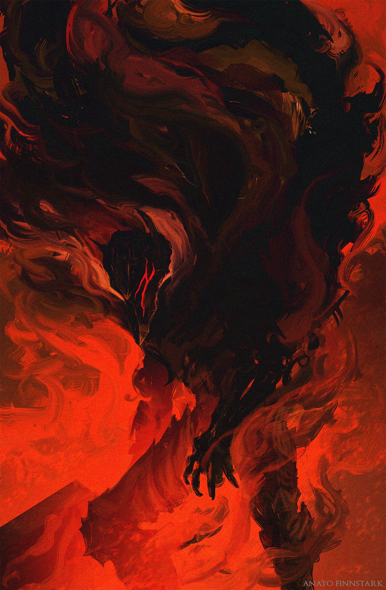Berserk Guts Fire Demon Wallpaper