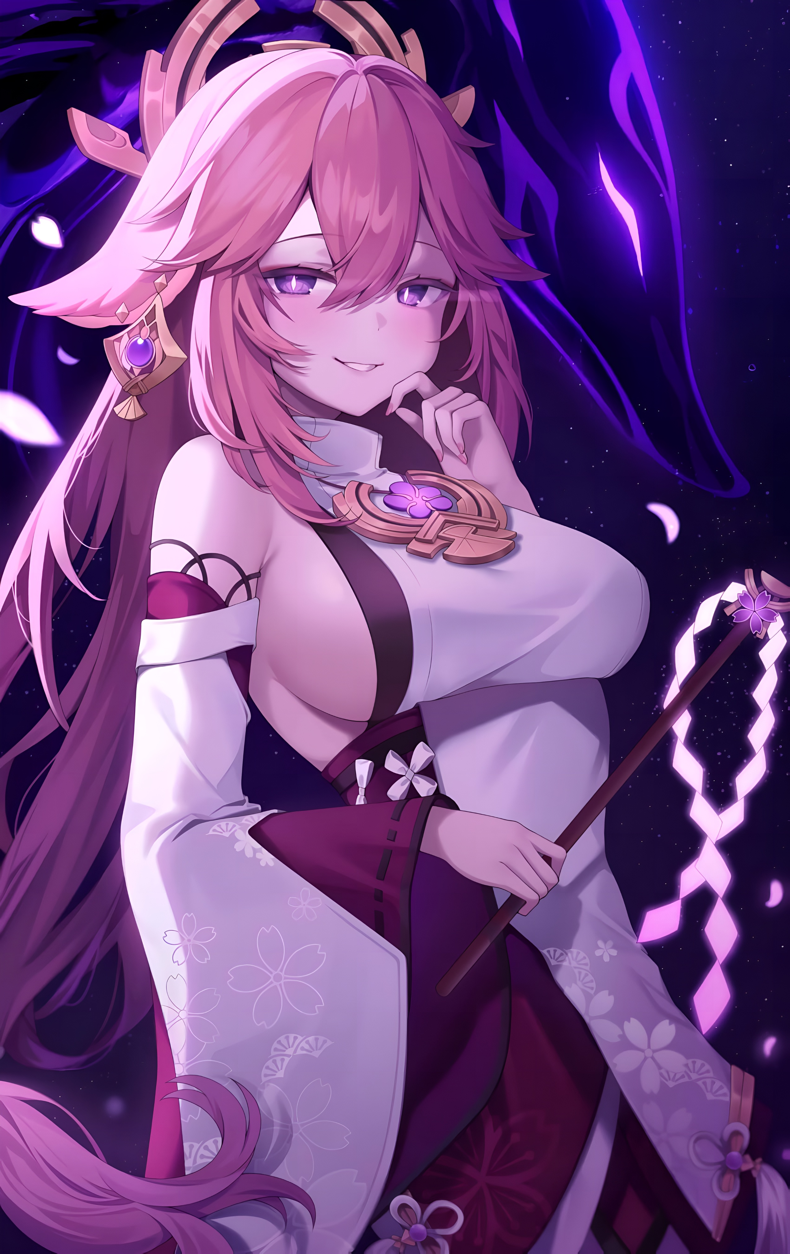 Yae Miko Genshin Impact 4K Wallpaper