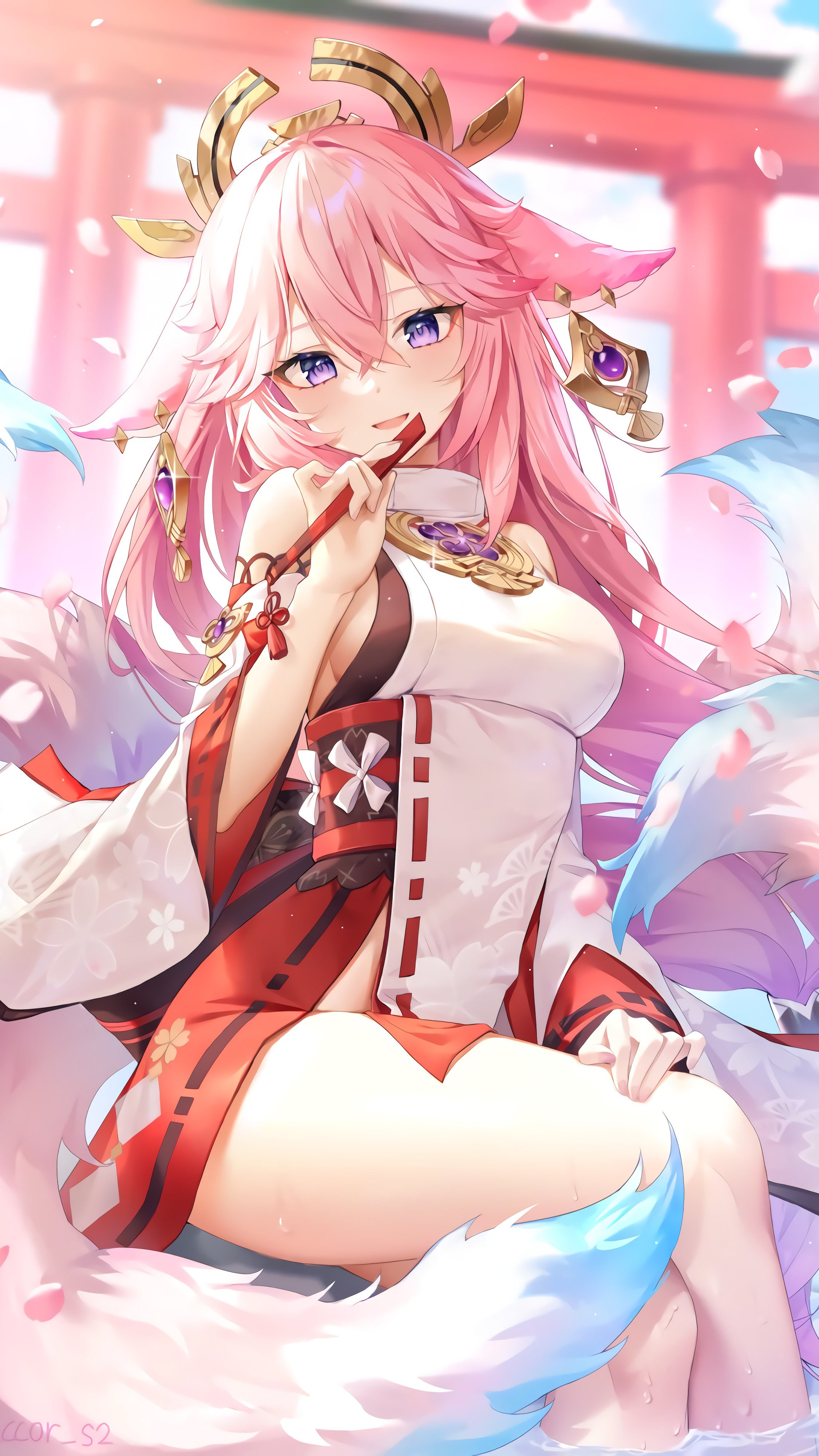 Yae Miko Genshin Impact 4K Wallpaper
