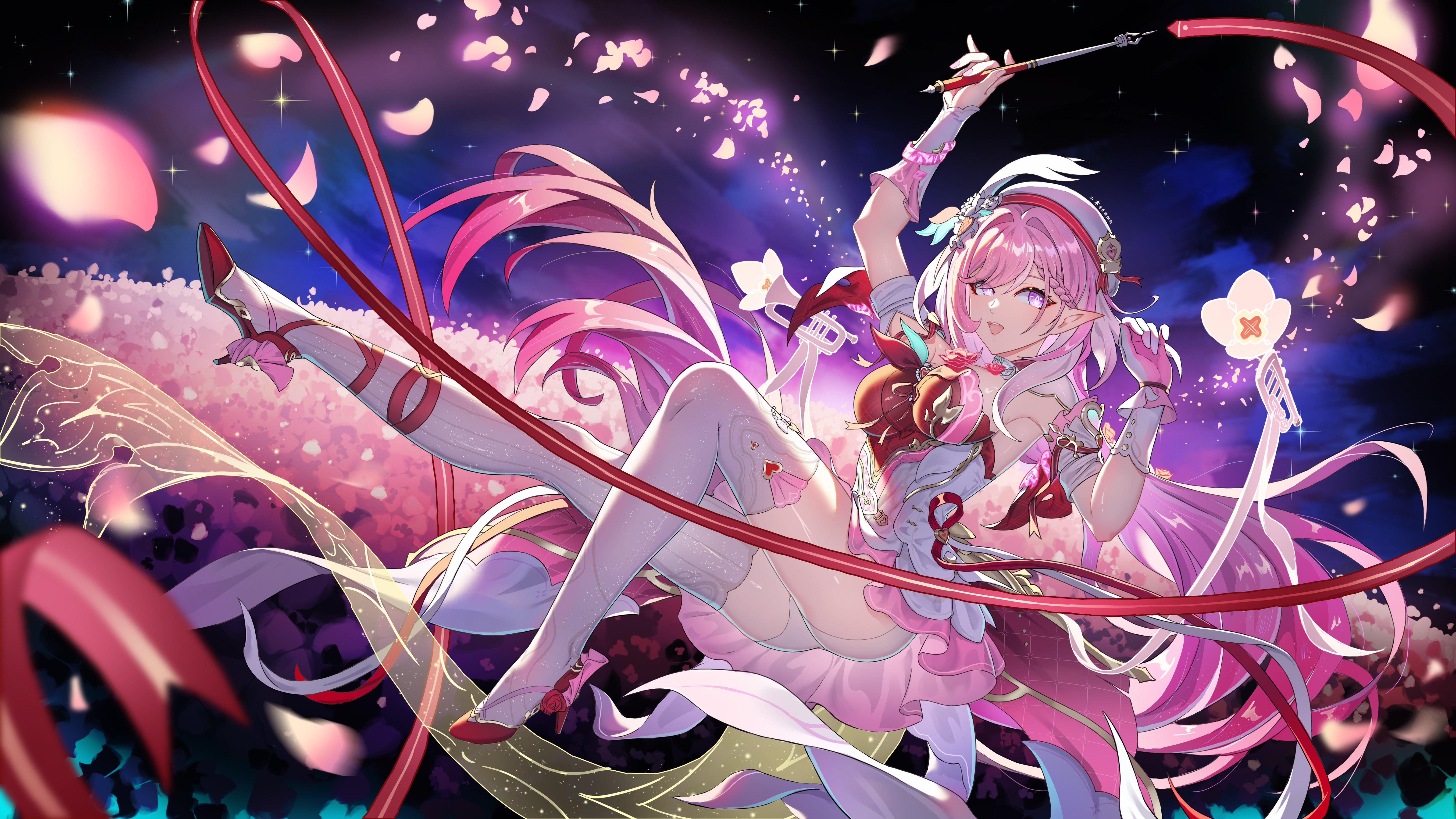 Elysia Honkai Impact 3rd 4K Wallpaper