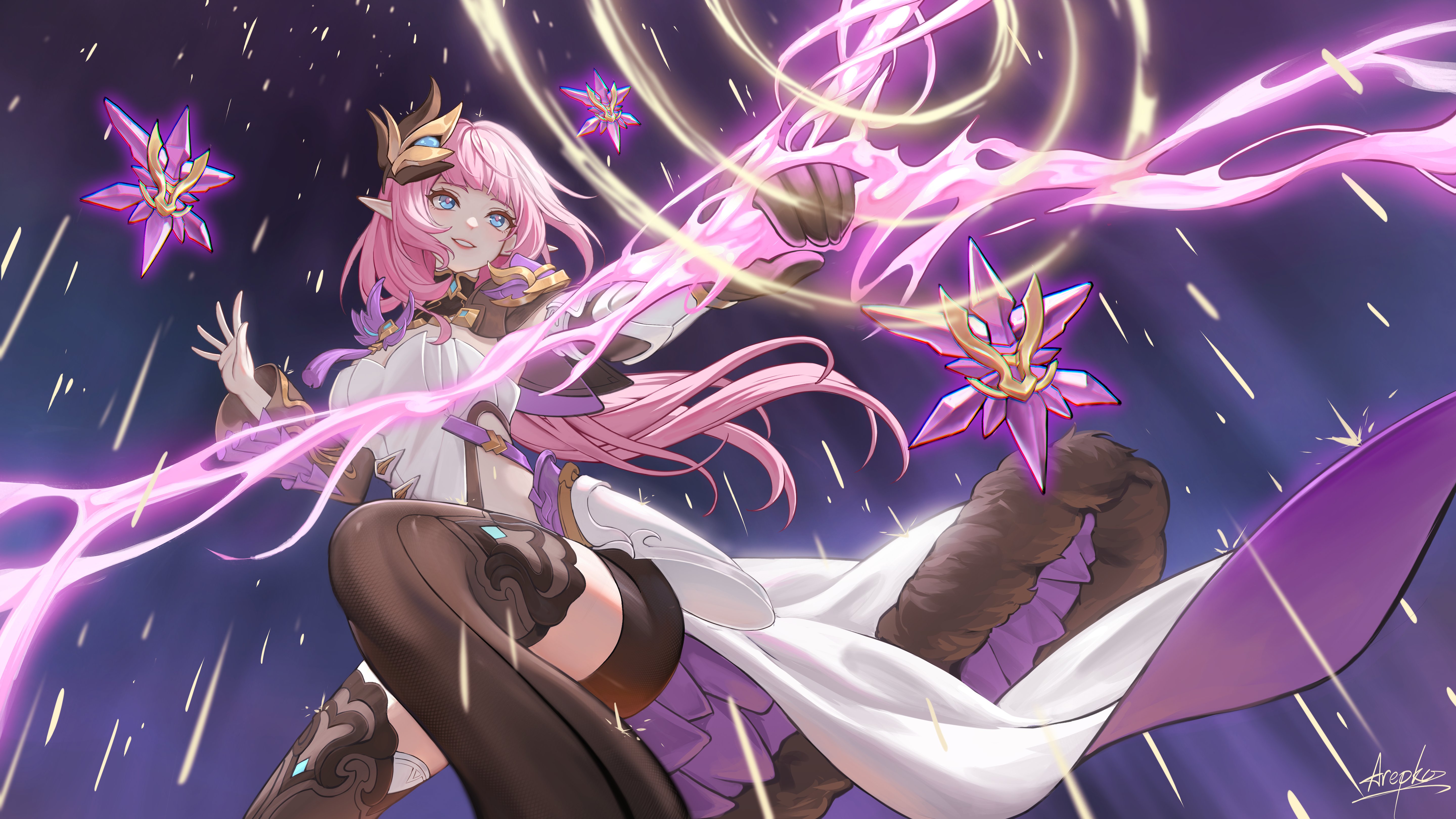Elysia Honkai Impact 3rd 4K Wallpaper