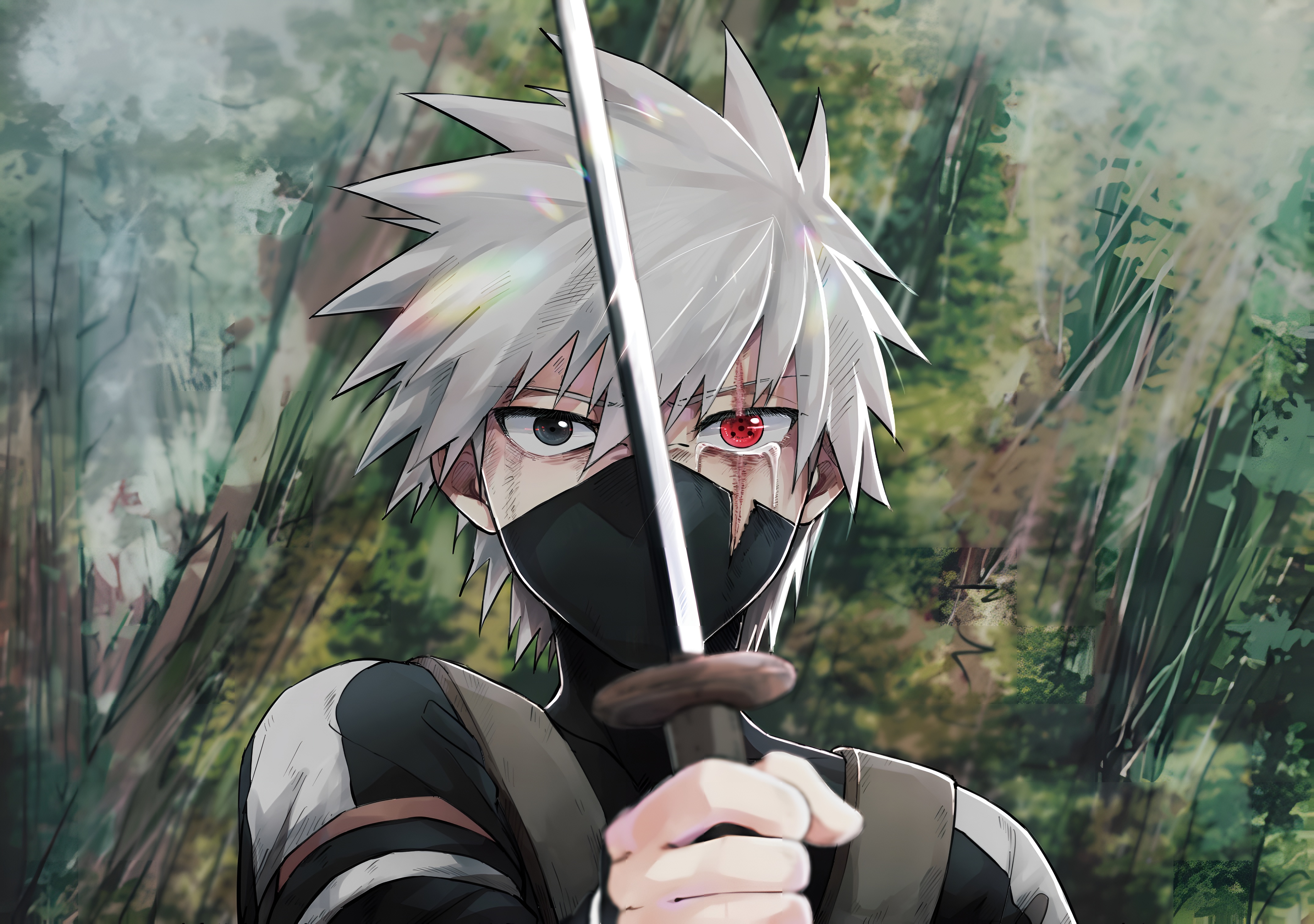 Kakashi Hatake Sharingan Wallpaper 4K