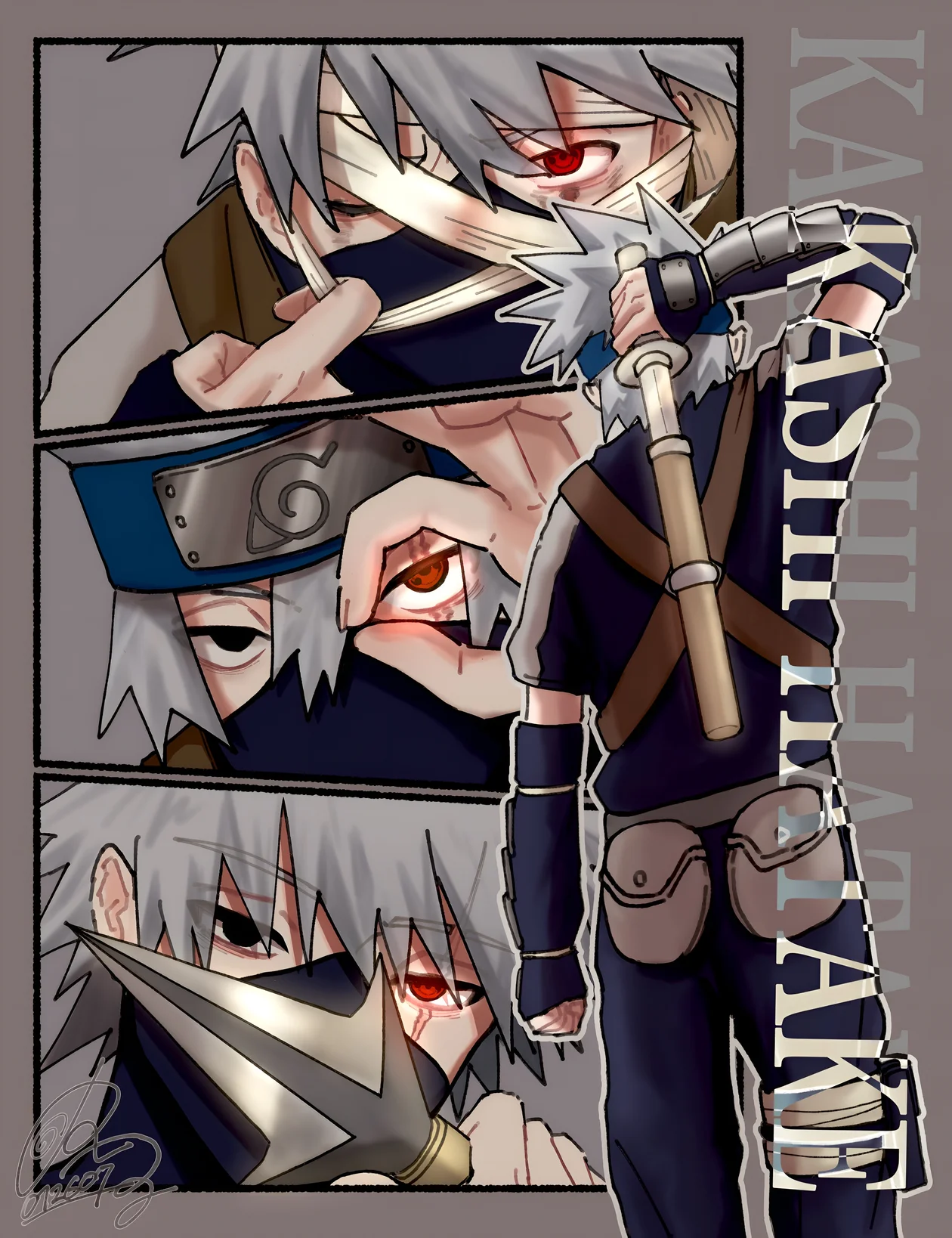 Kakashi Hatake Sharingan Eye Wallpaper Fan Art