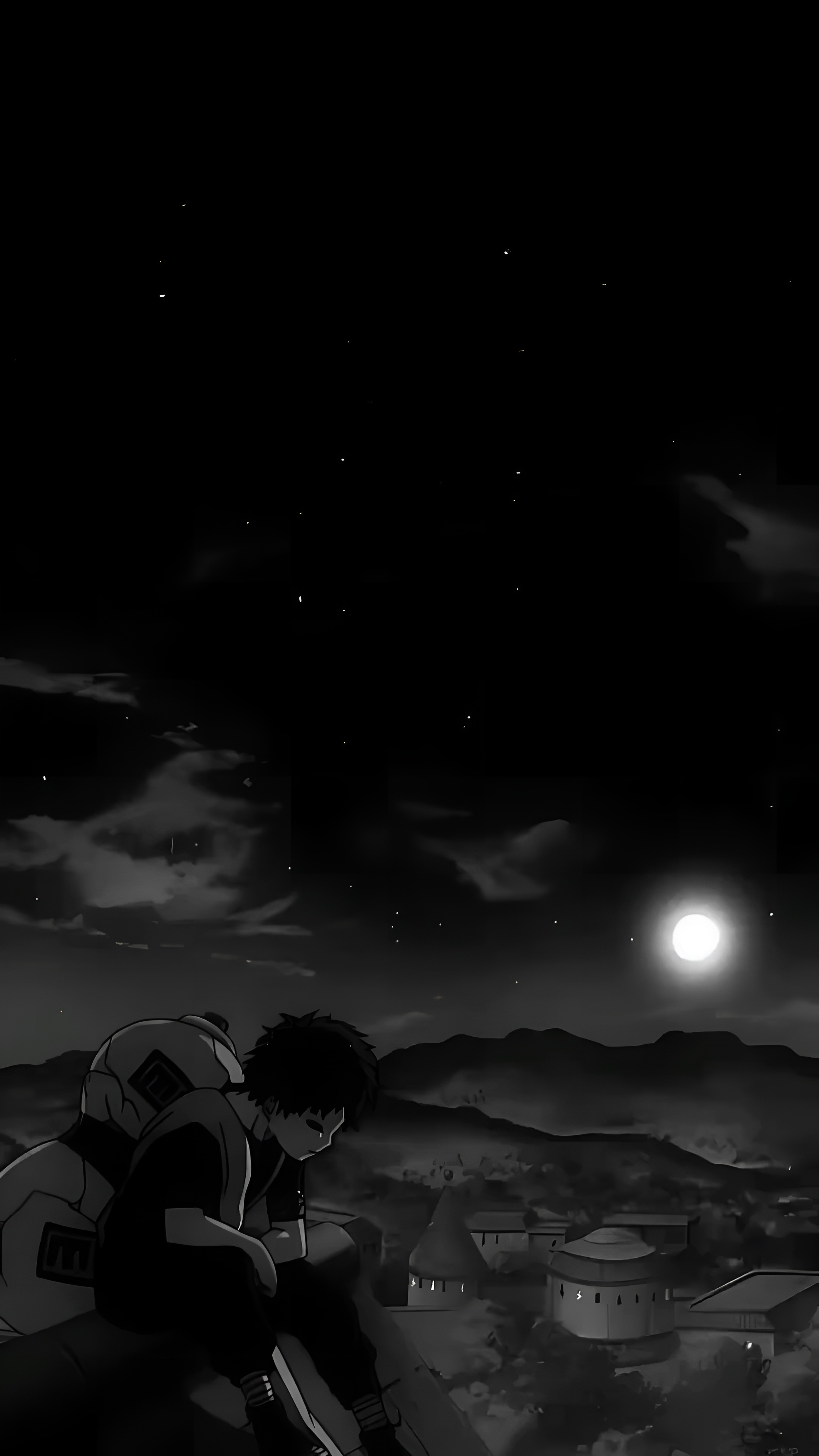 Gaara Moonlit Night Anime Wallpaper 4K