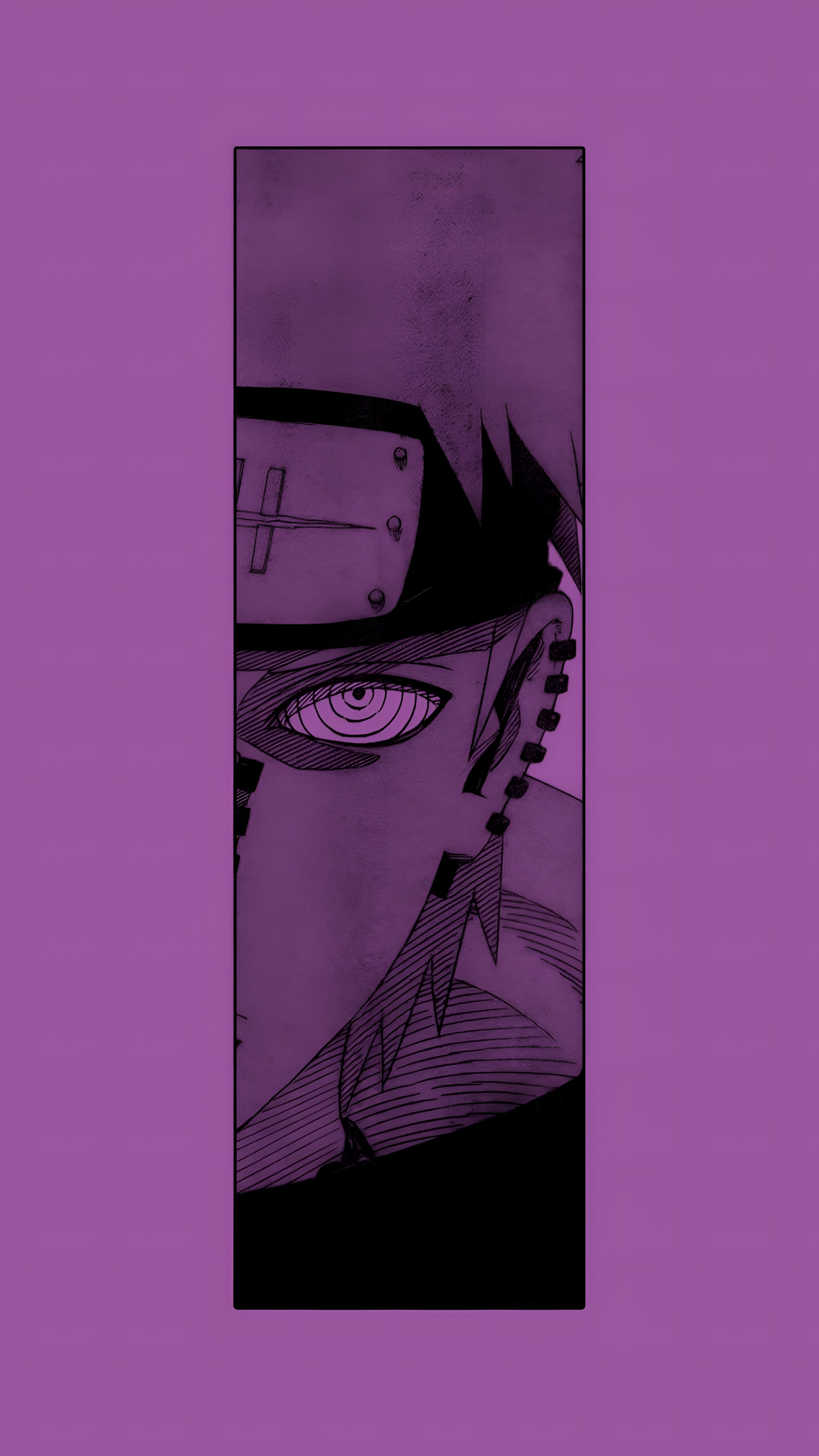 Pain Naruto Manga Purple Aesthetic Wallpaper