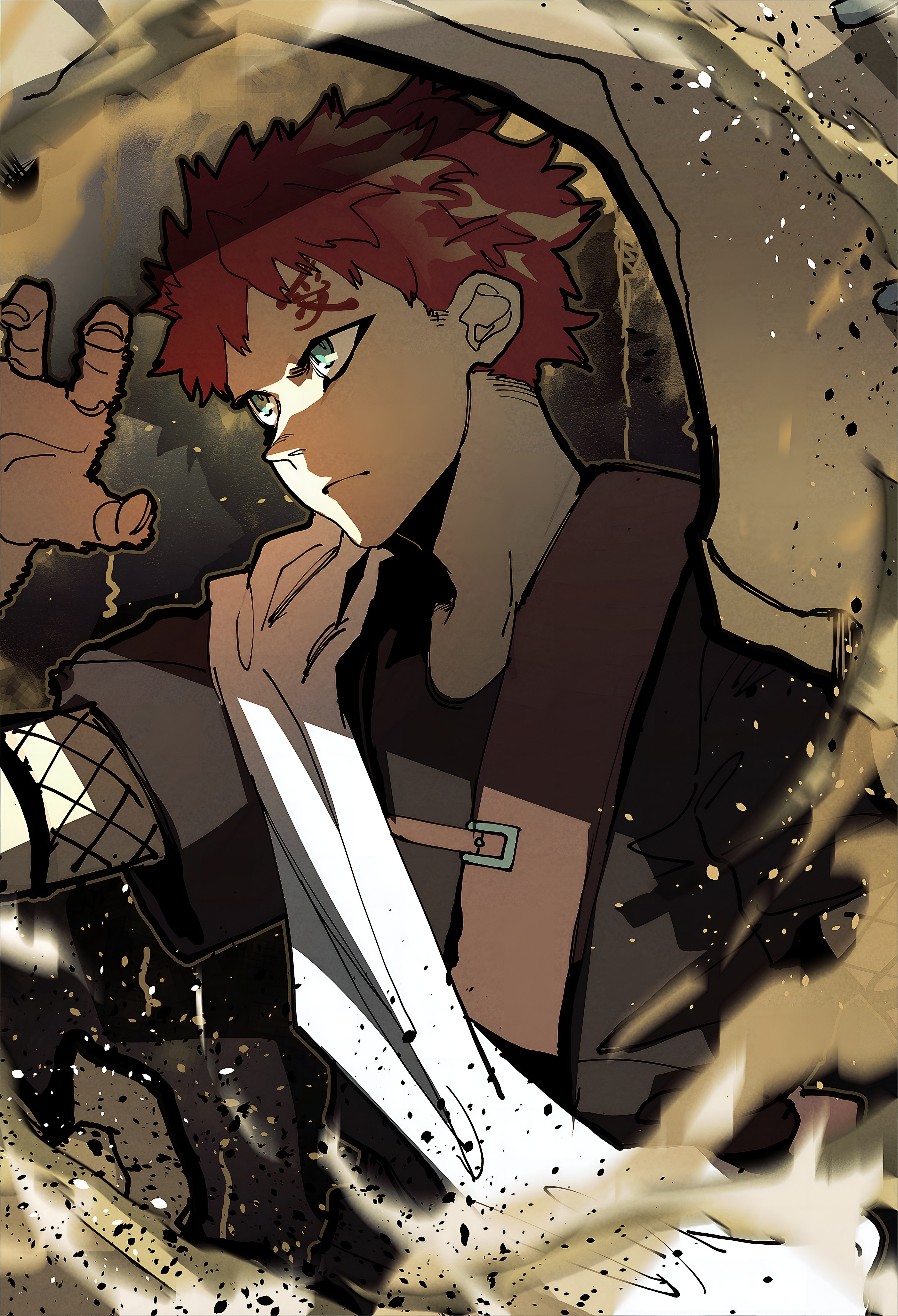 Gaara Naruto Anime Wallpaper 4K High Resolution