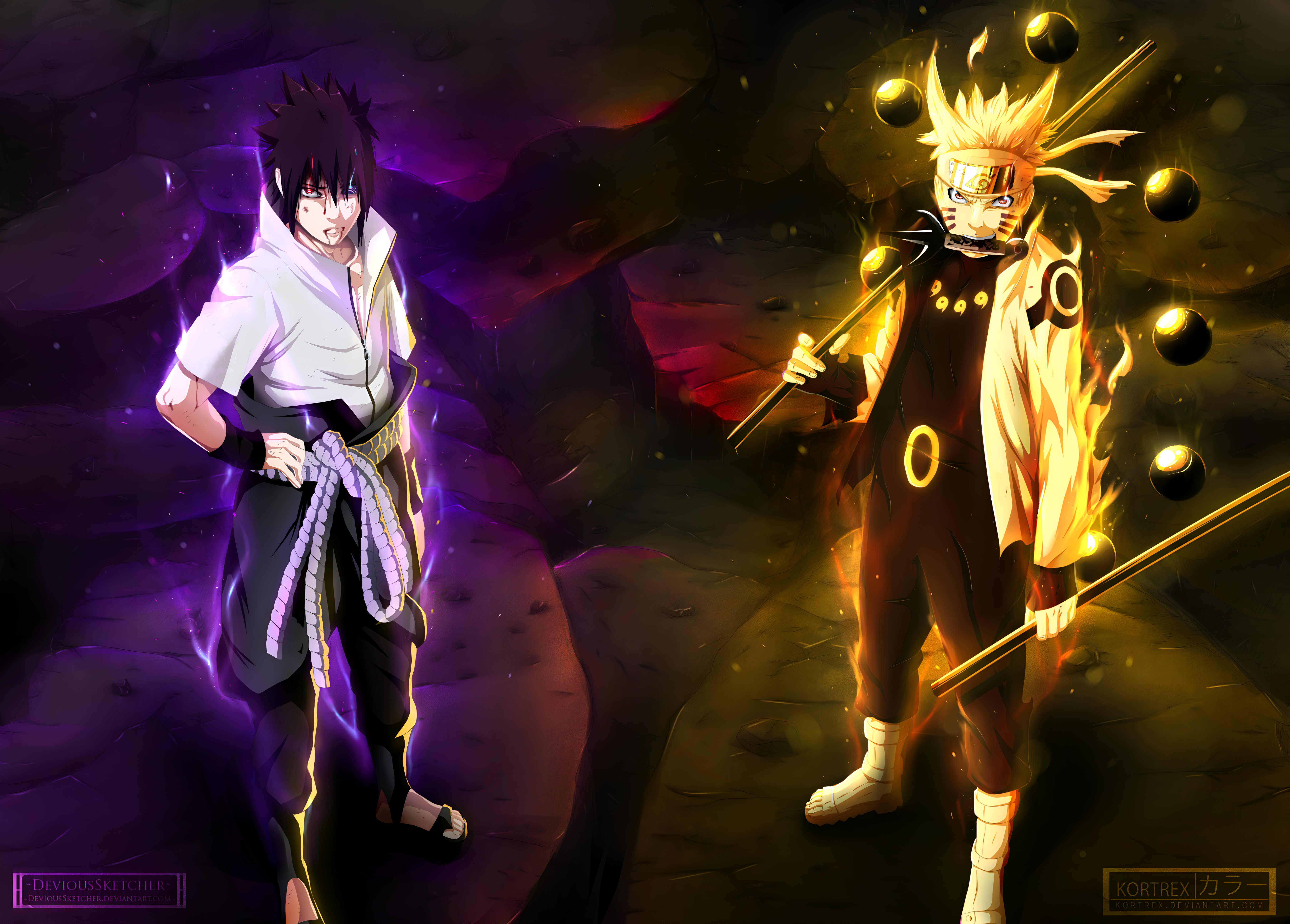 Naruto vs Sasuke Epic 4K Anime Wallpaper