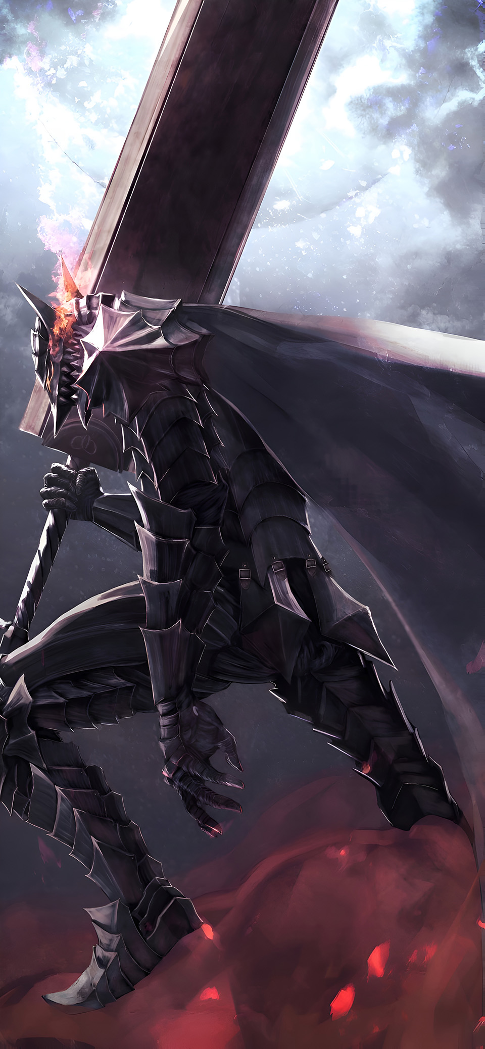 Guts Berserker Armor Mobile Wallpaper 4K
