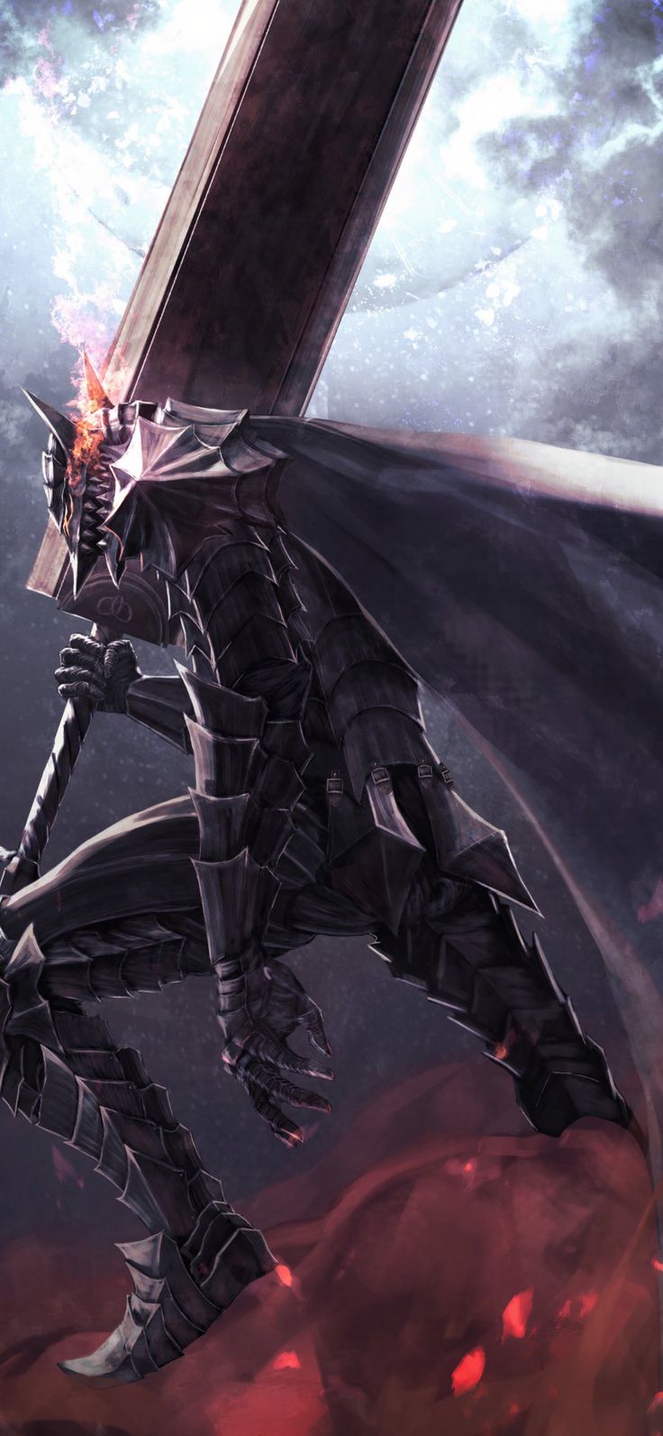 Guts Berserker Armor Mobile Wallpaper 4K