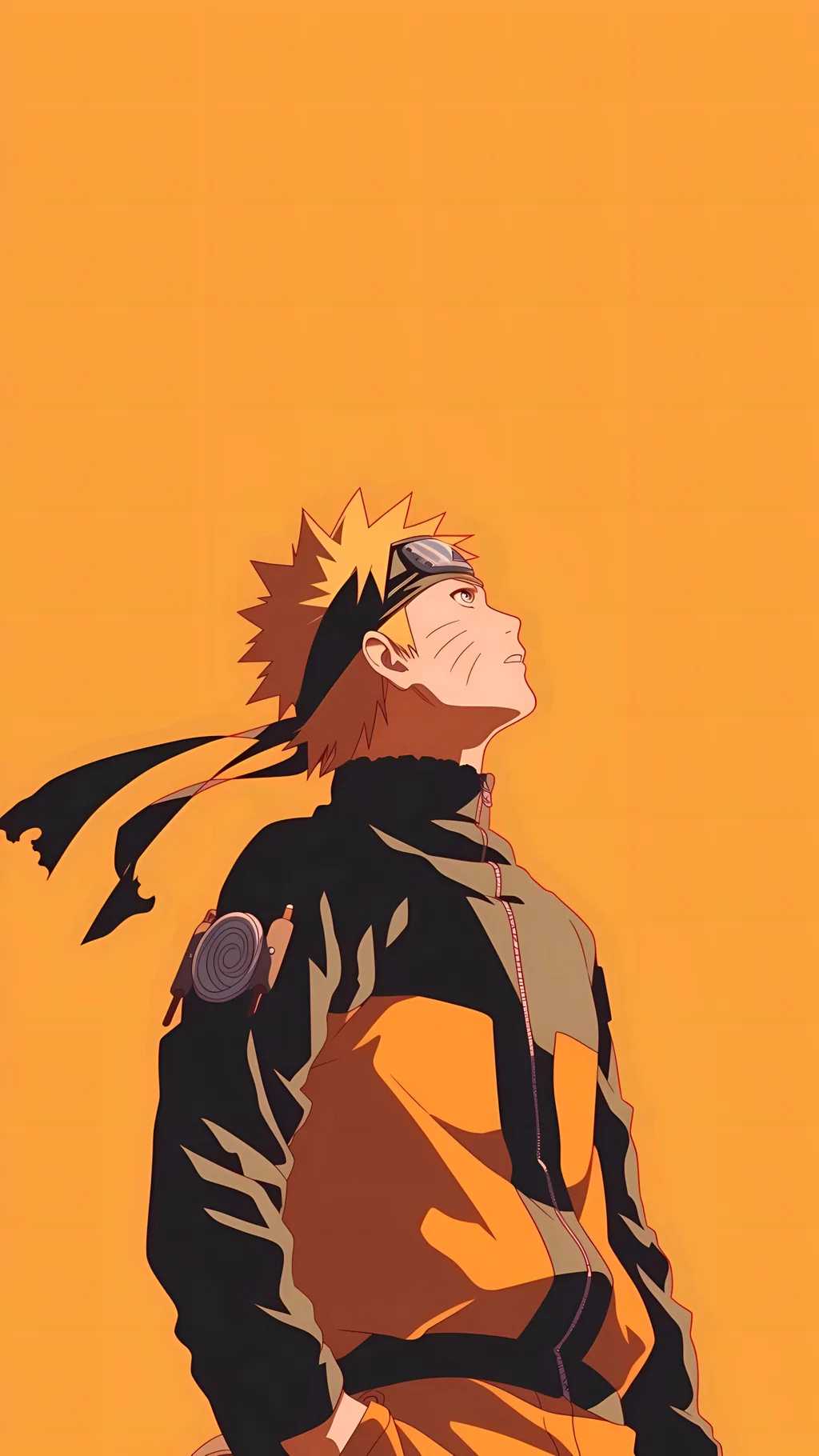 Naruto Uzumaki Aesthetic Orange Wallpaper 4K