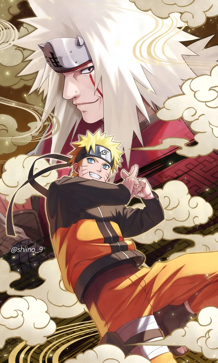 Imagini de fundal cu anime Naruto și Jiraiya Epic 4K